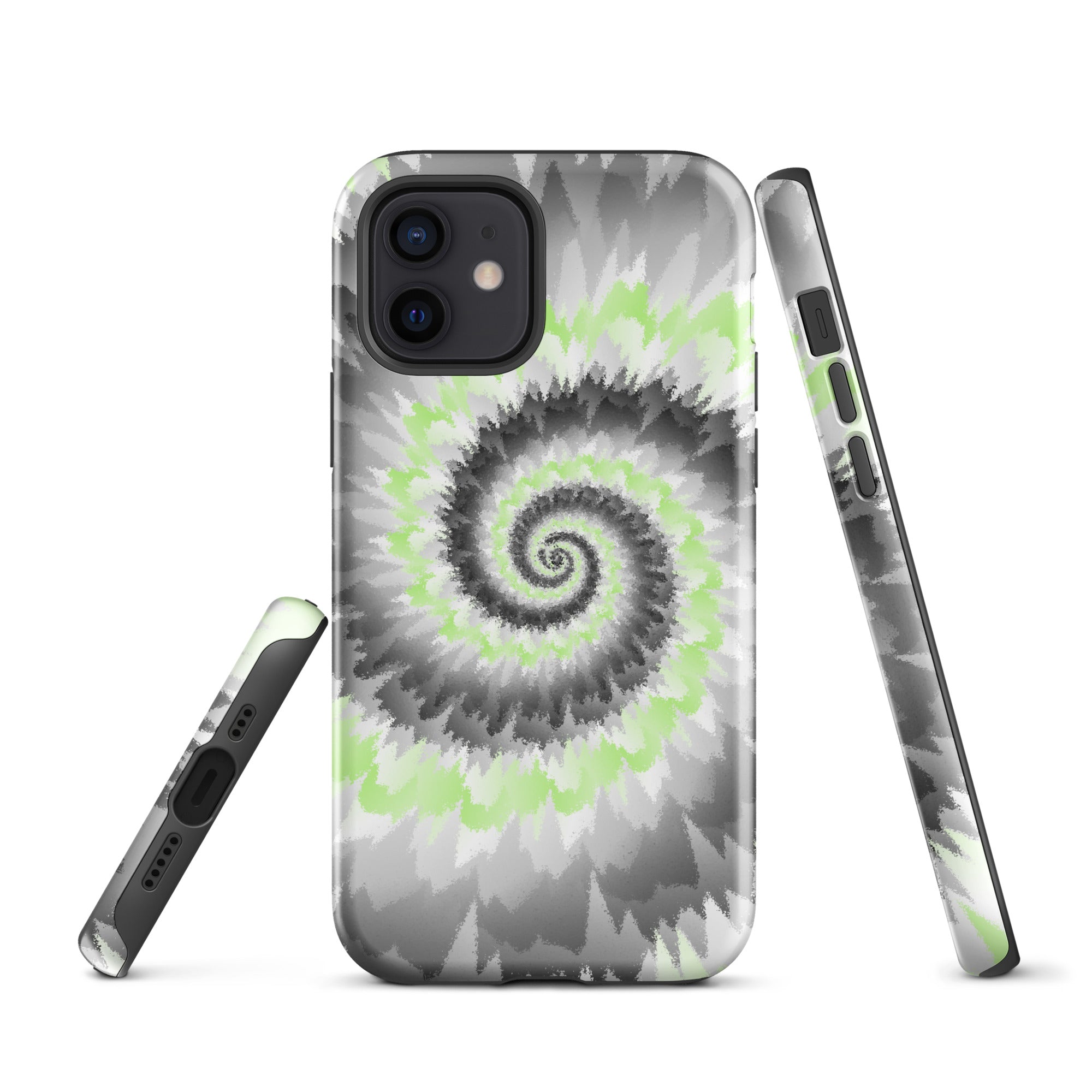 Tough Case for iPhone®-Tie Dye Spiral - Agender