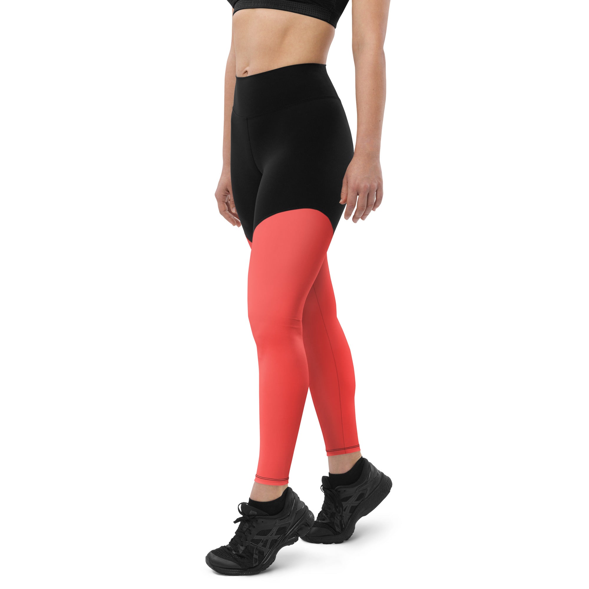 Sports Leggings- Coral