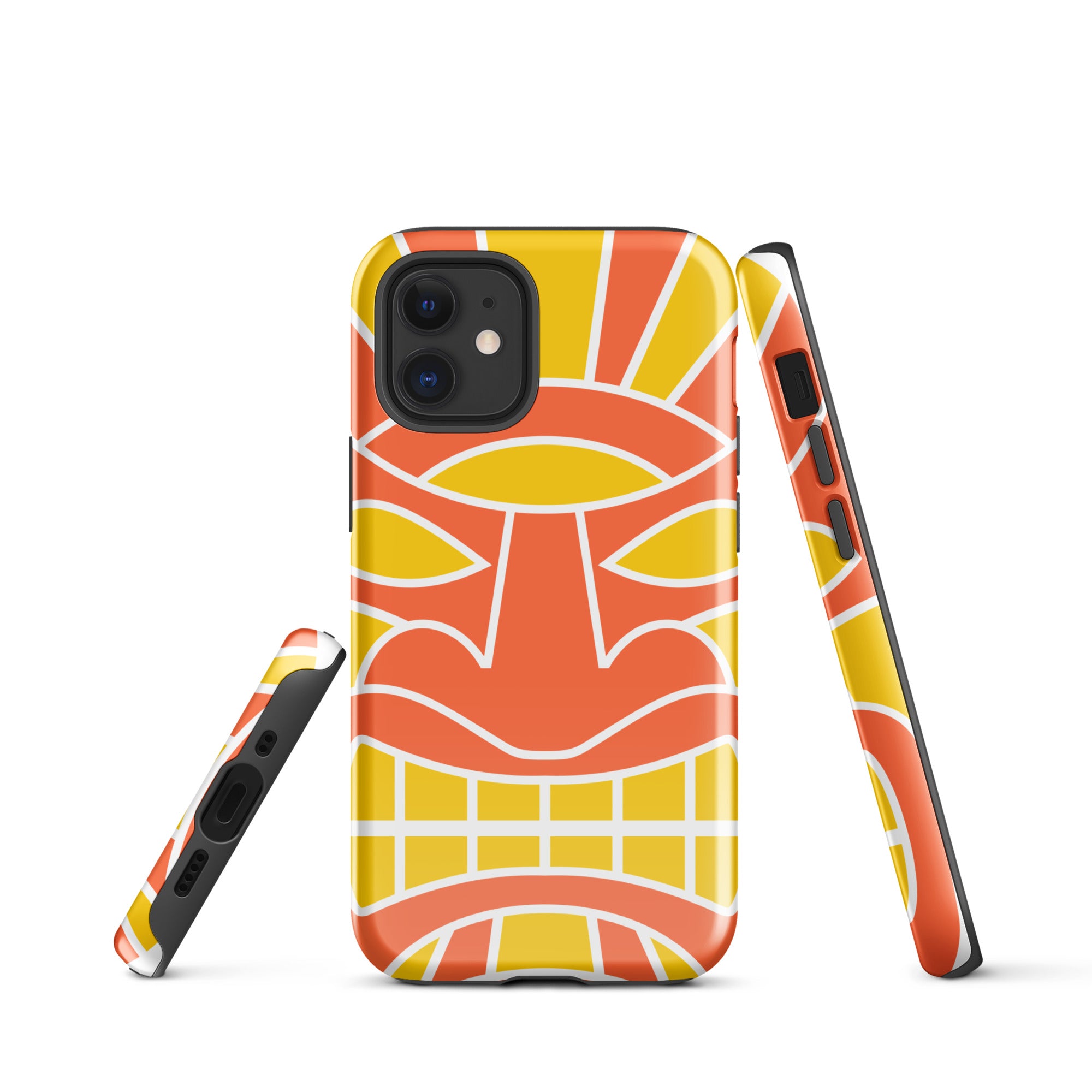 Tough Case for iPhone®- Totem Mask Orange