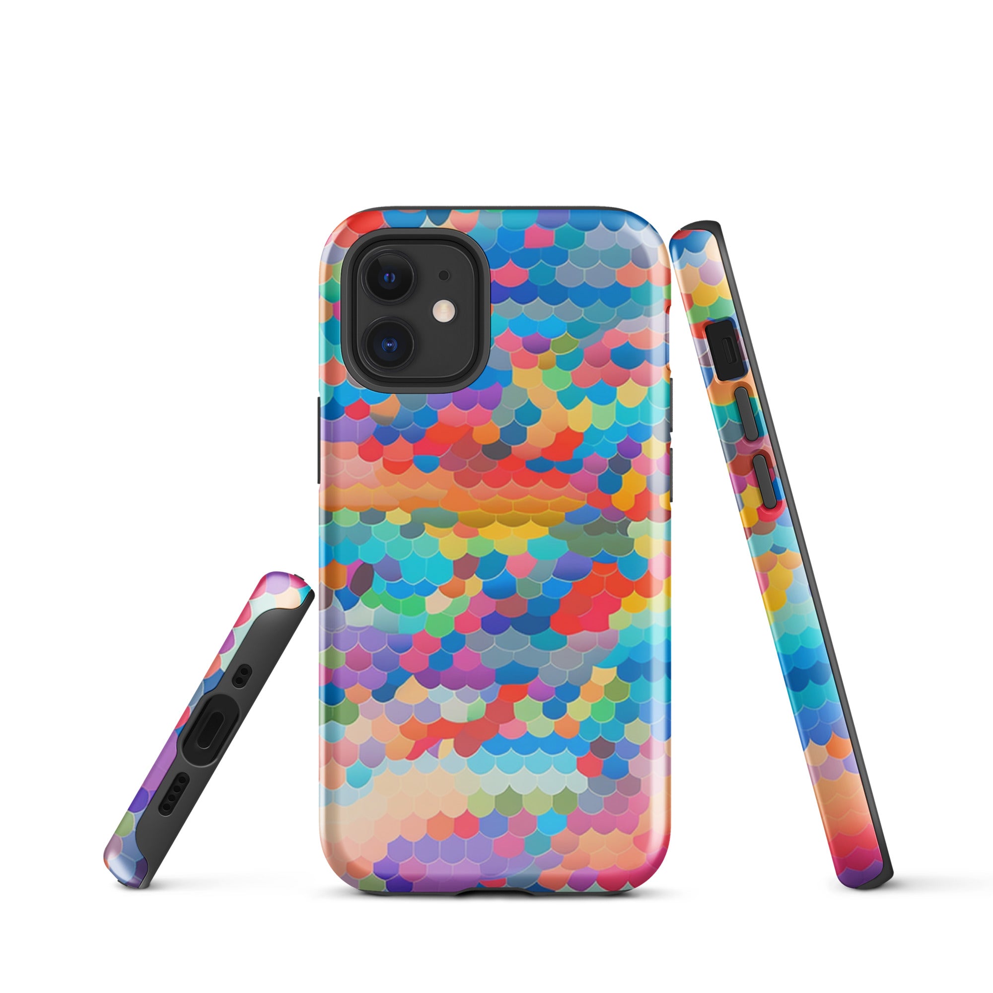 Tough Case for iPhone®- Rainbow Cloud Pattern III