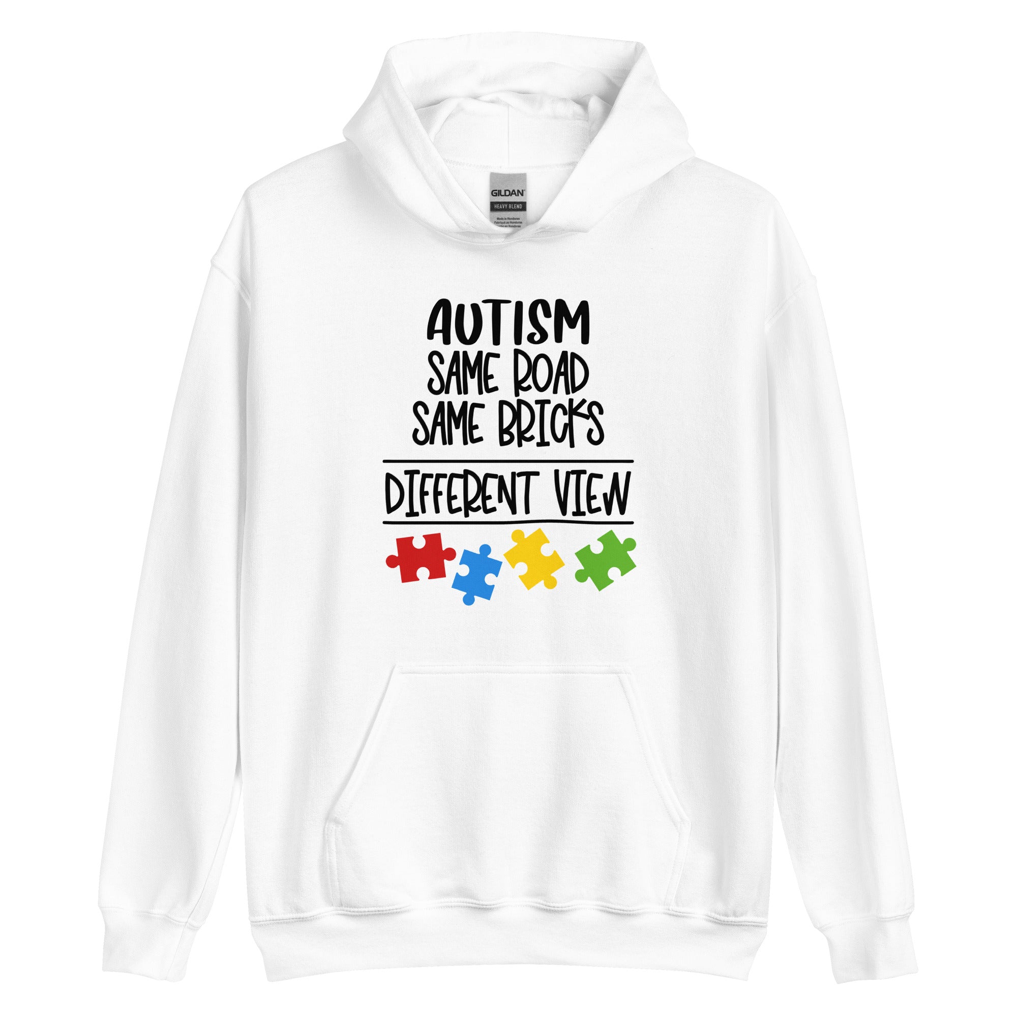 Unisex Hoodie- Autism Same Road