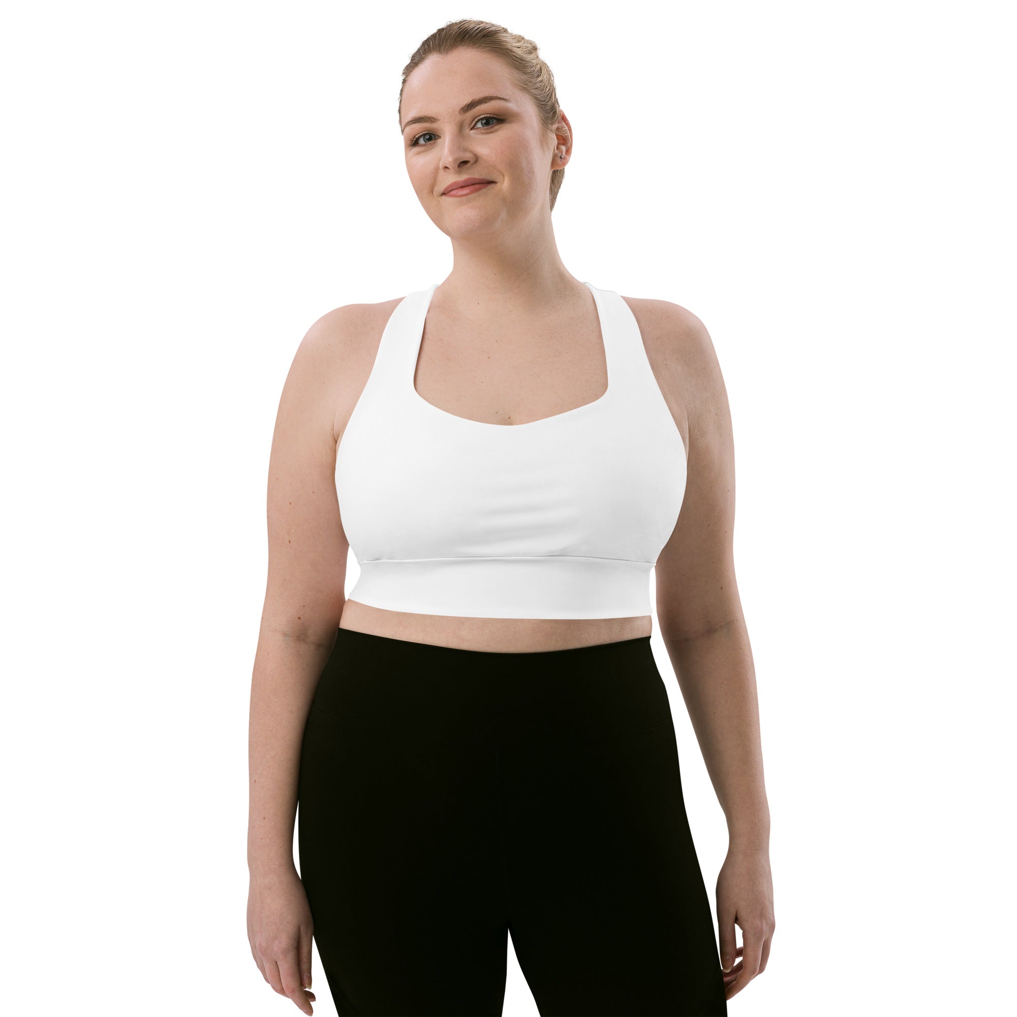 Longline sports bra- White