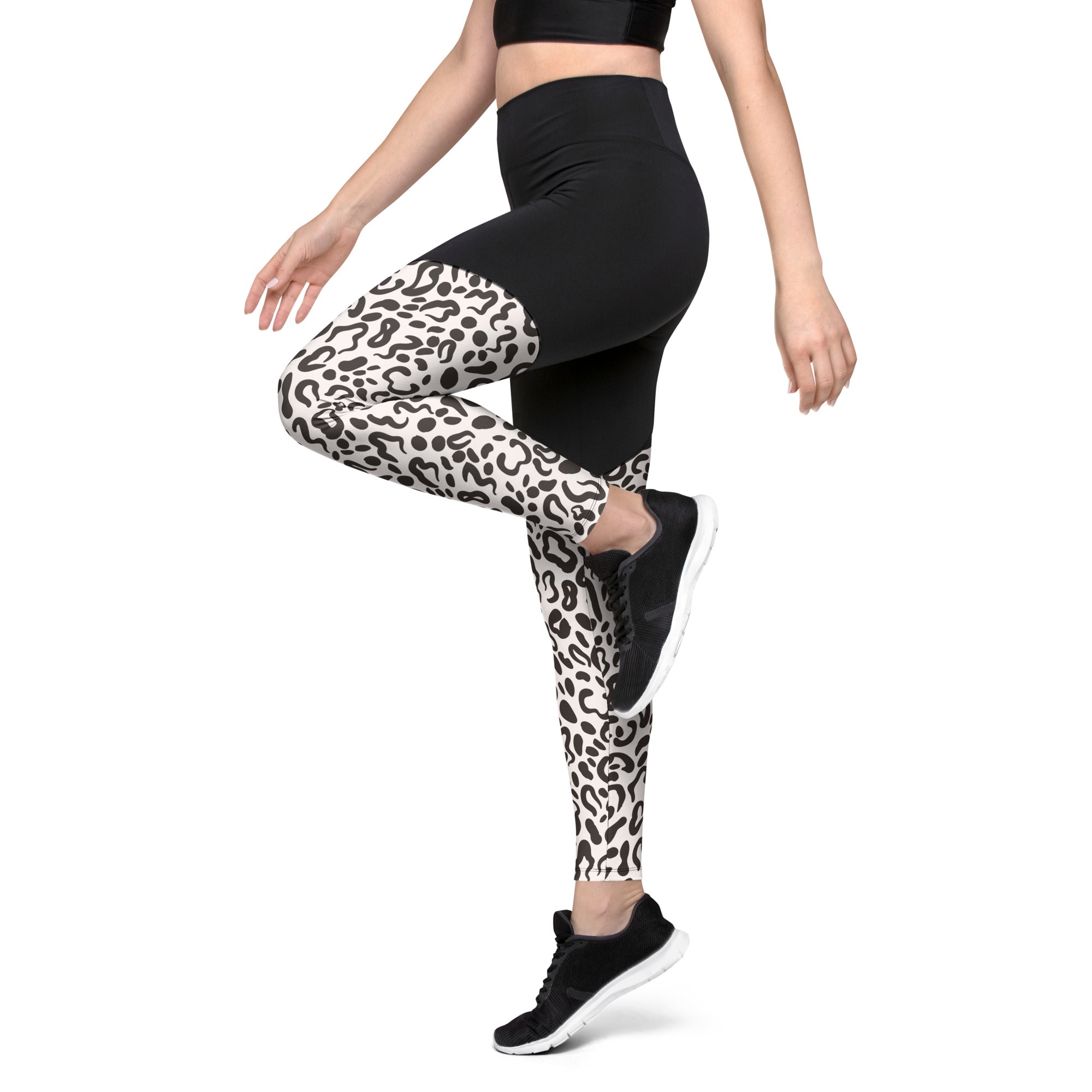 Sports Leggings- Leopard Skin