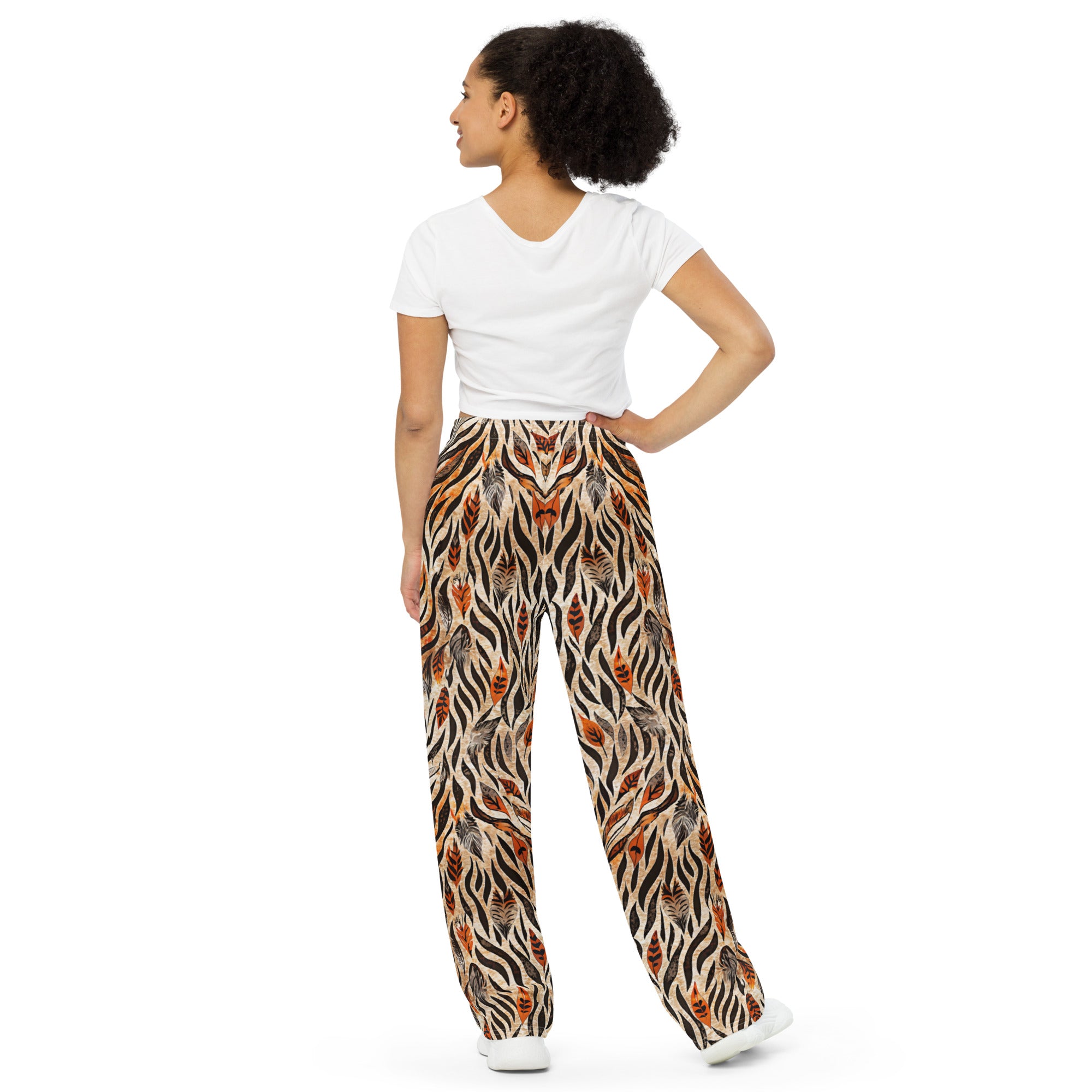 unisex wide-leg pants- Nature Design V