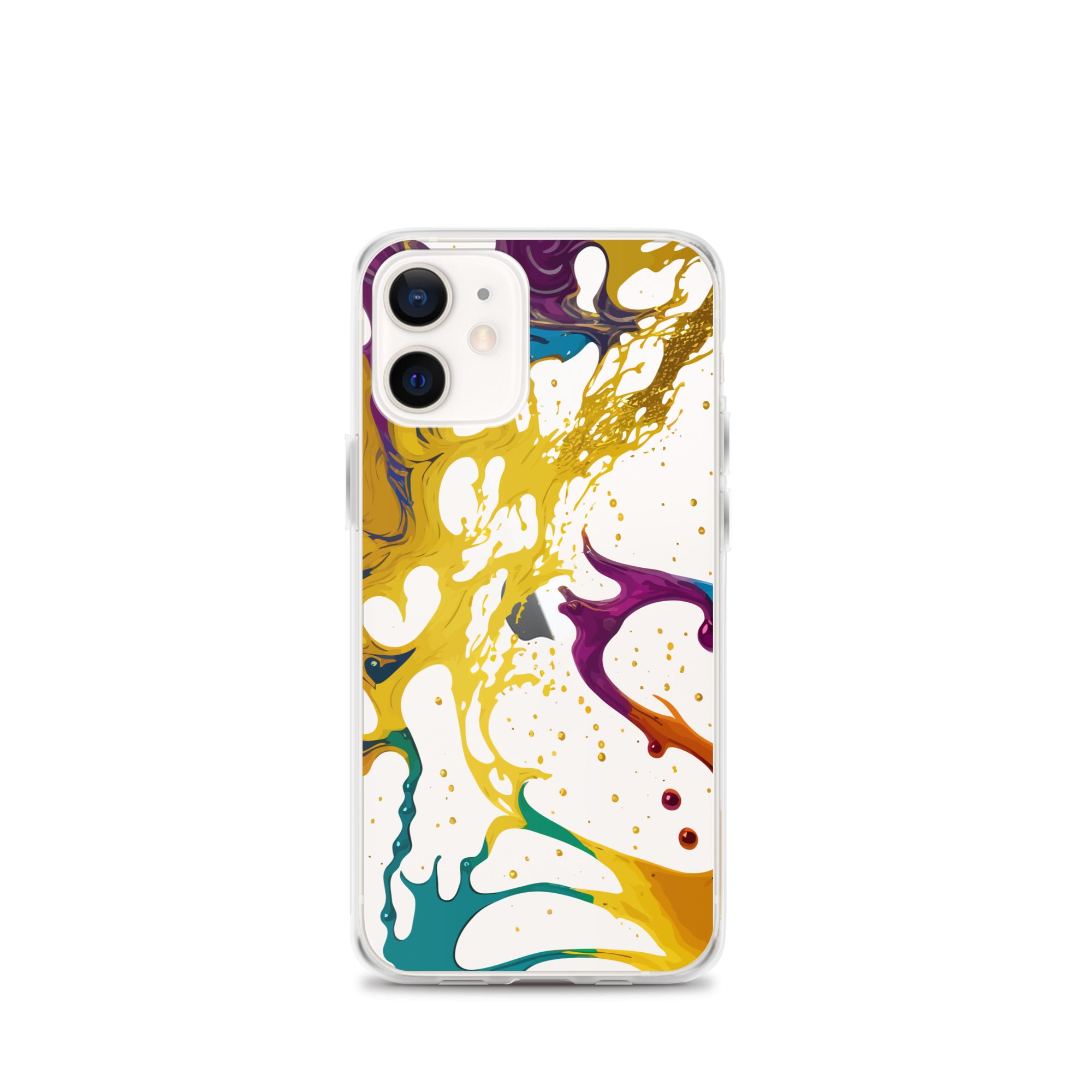 Clear Case for iPhone®-Alchohol Ink Design III