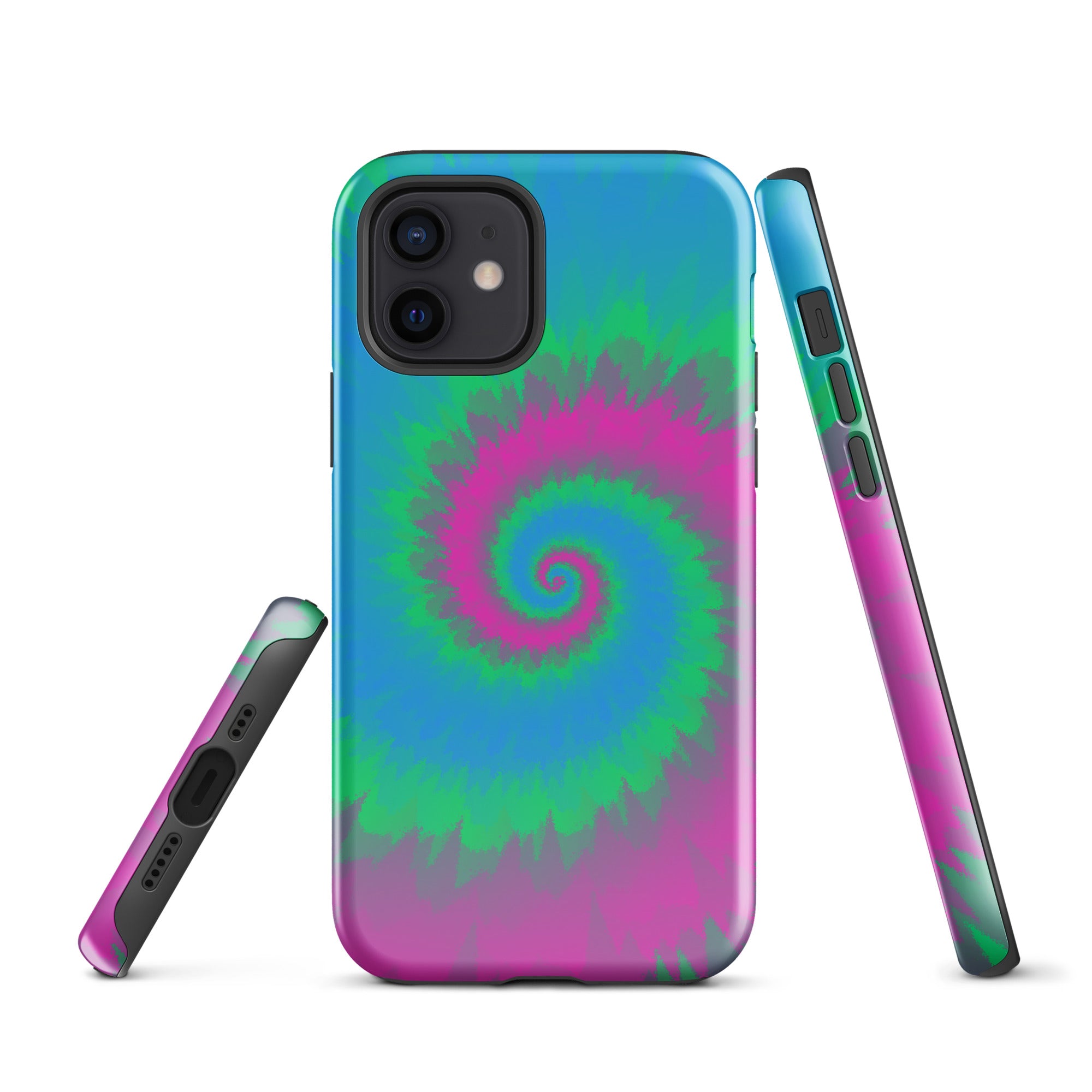 Tough Case for iPhone®-Tie Dye Spiral - Polysexual