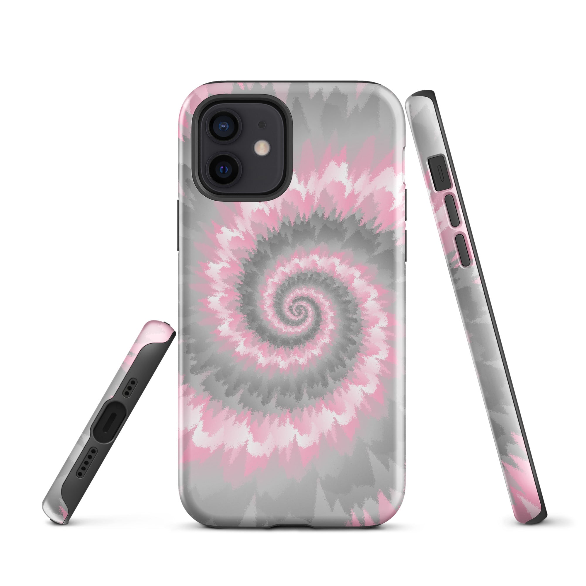 Tough Case for iPhone®-Tie Dye Spiral - Demigirl
