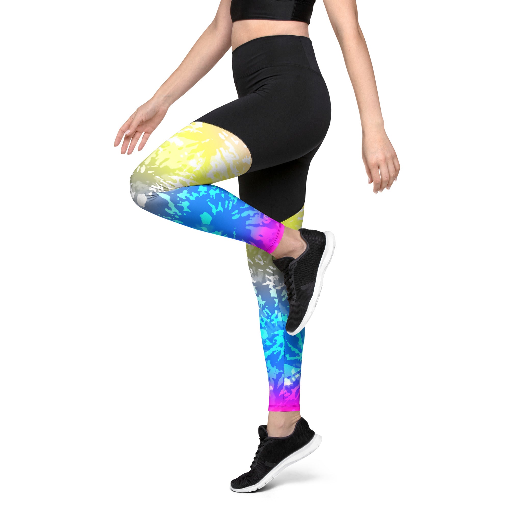 Sports Leggings- Tie Dye I