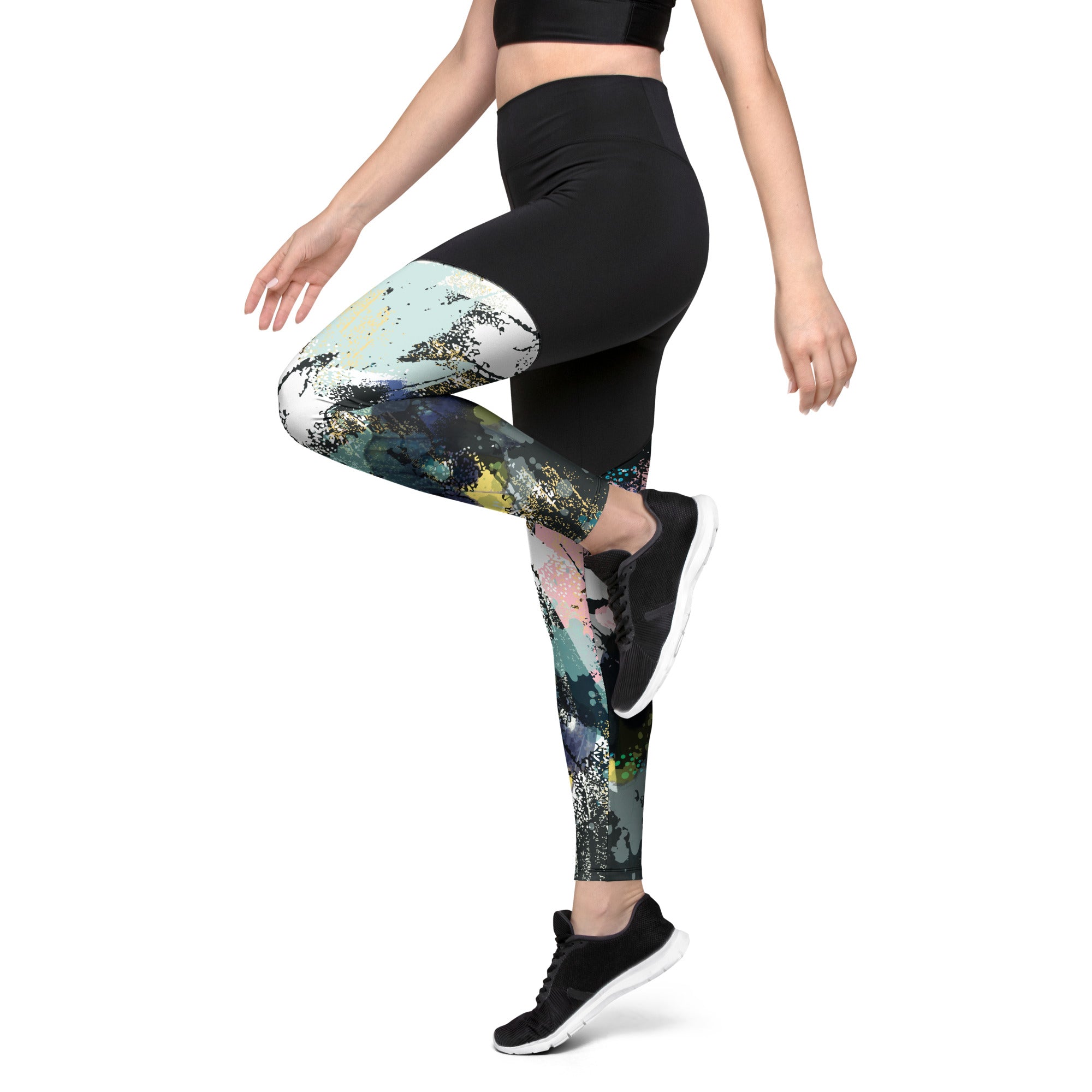 Sports Leggings- Abstract V