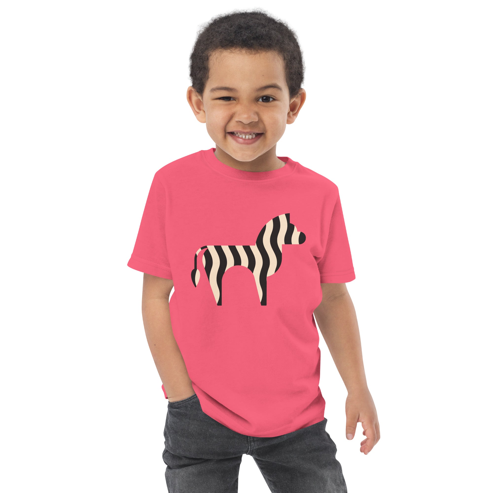 Toddler jersey t-shirt-Zebra