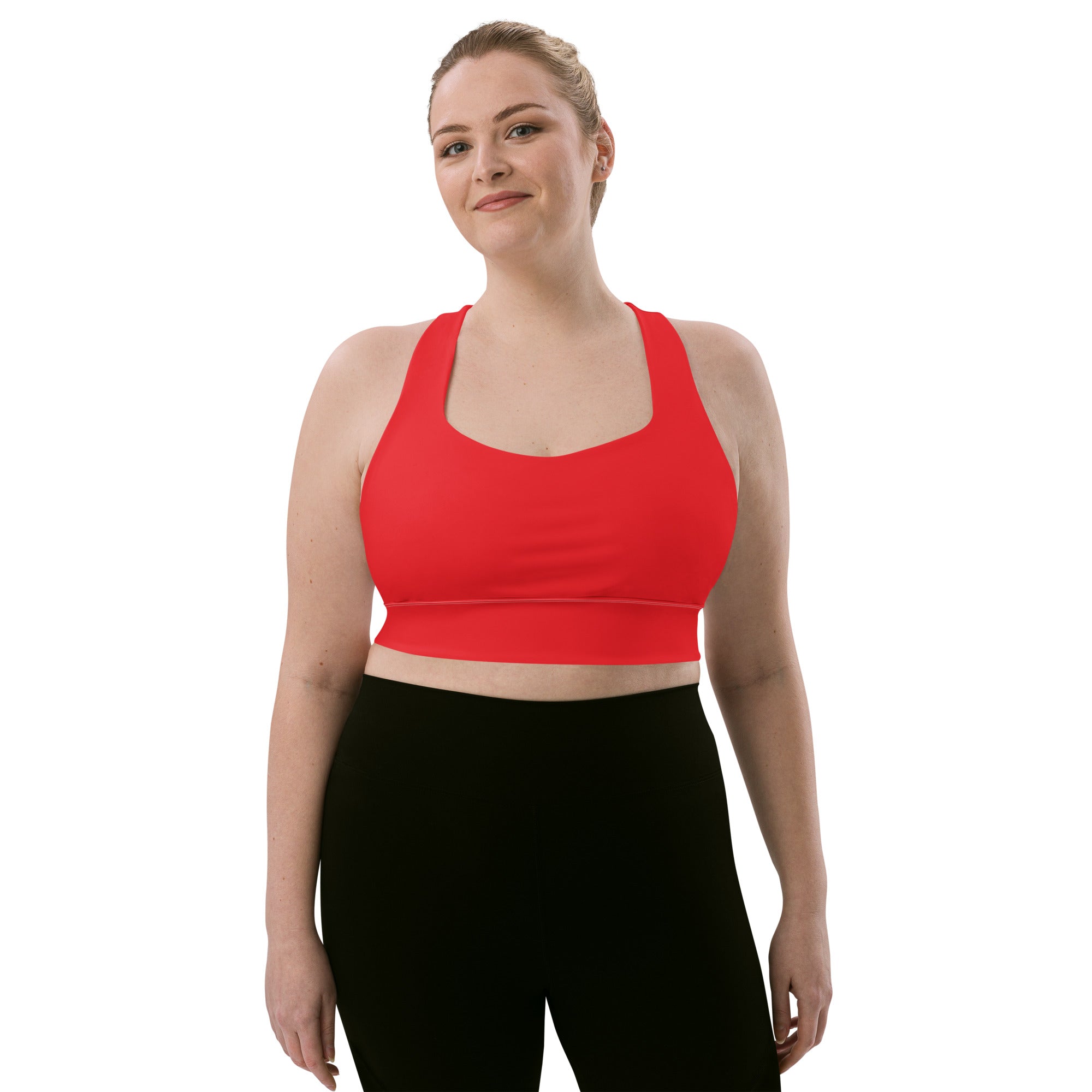Longline sports bra- Alizarin