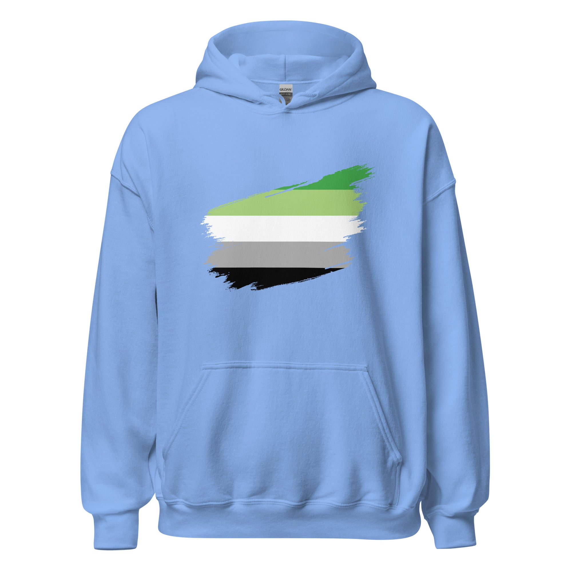 Unisex Hoodie-Aromantic Grunge Flag