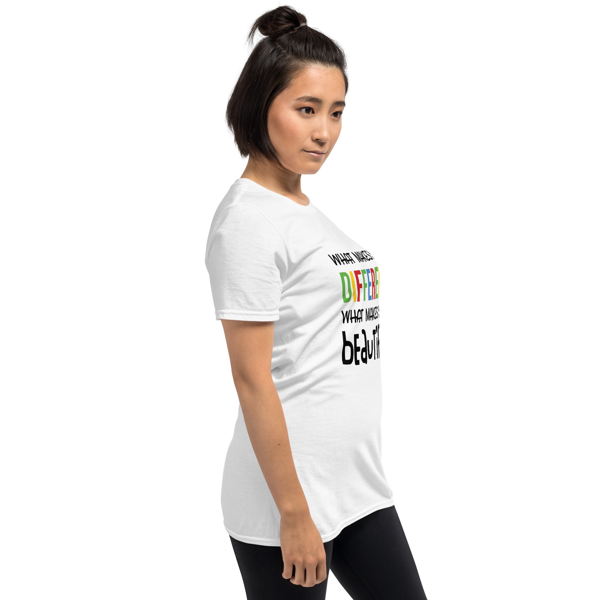 Short-Sleeve Unisex T-Shirt- What makes you different is What Makes you Beautiful