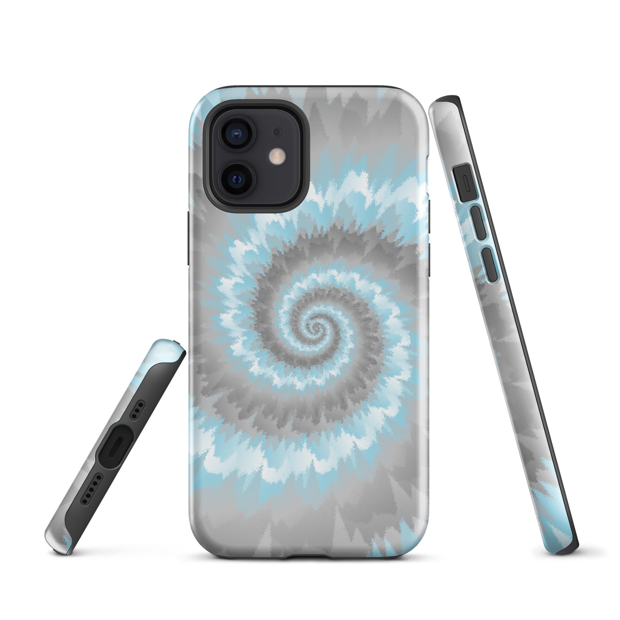 Tough Case for iPhone®-Tie Dye Spiral - Demiboy