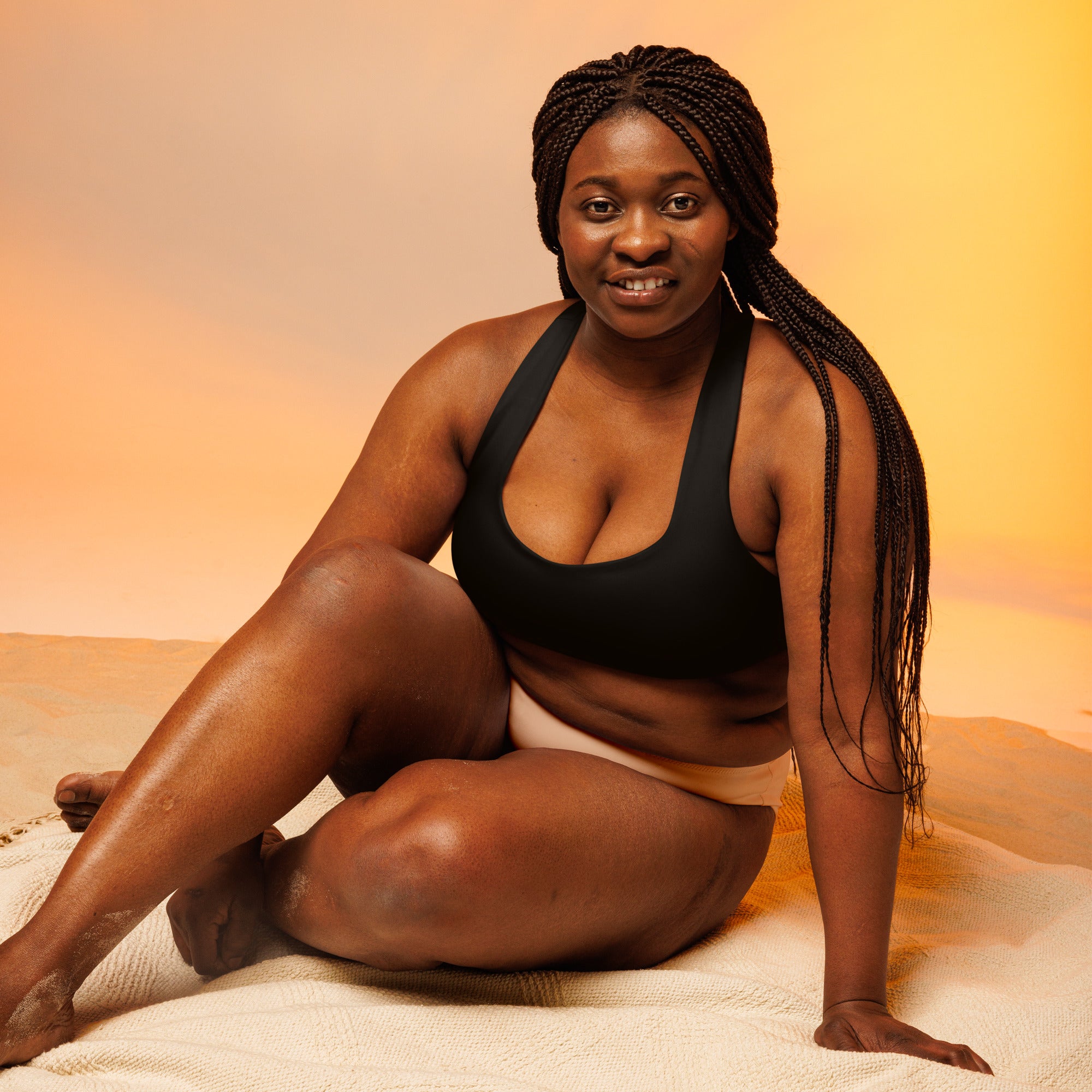 Longline sports bra- Black