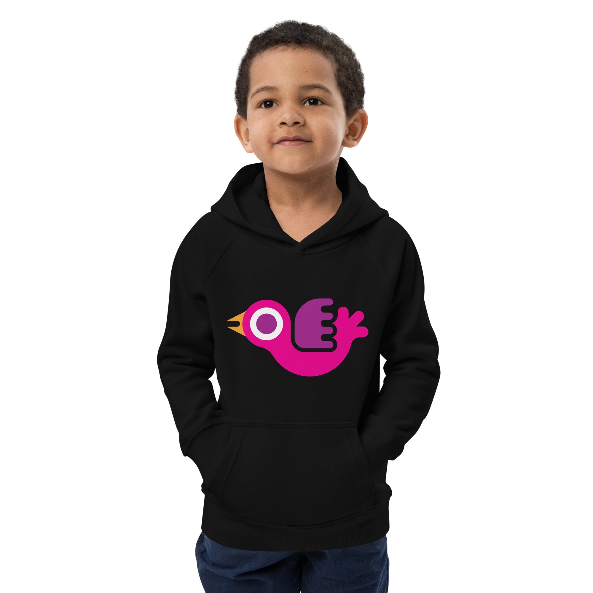 Kids eco hoodie-Bird I