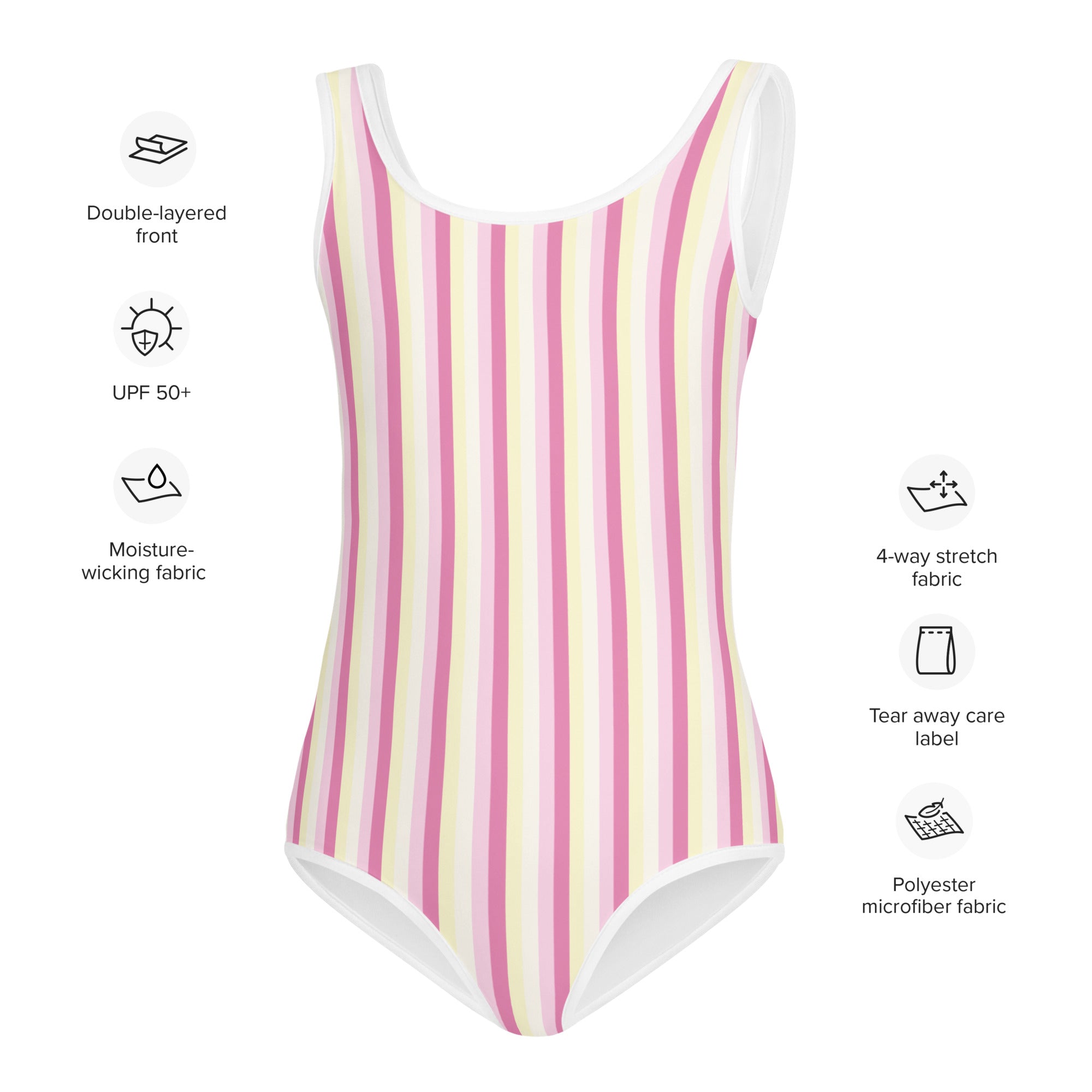 Colorful Striped Kids Swimsuit II