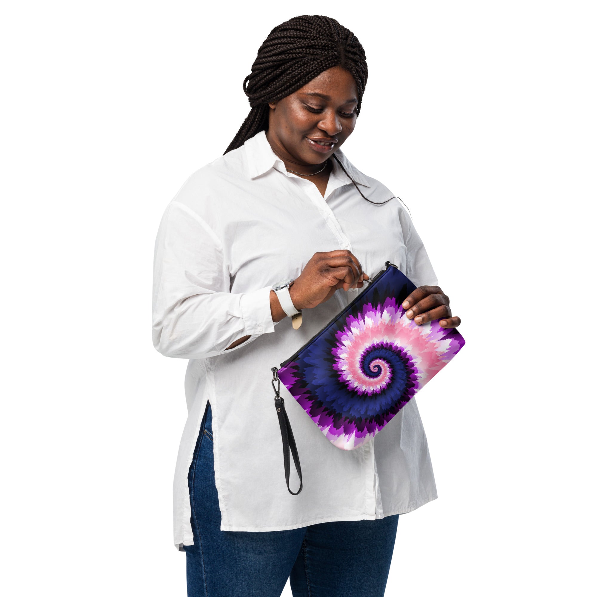 Crossbody bag- Tie Dye Spiral- Genderfluid