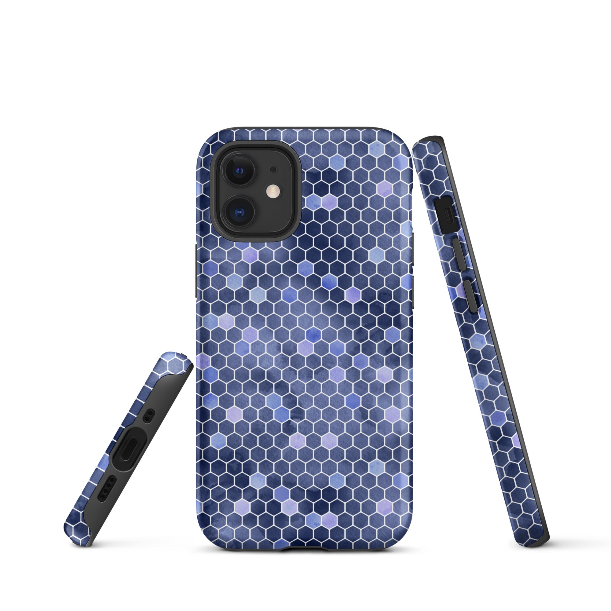 Tough Case for iPhone®- Honeycomb Blue