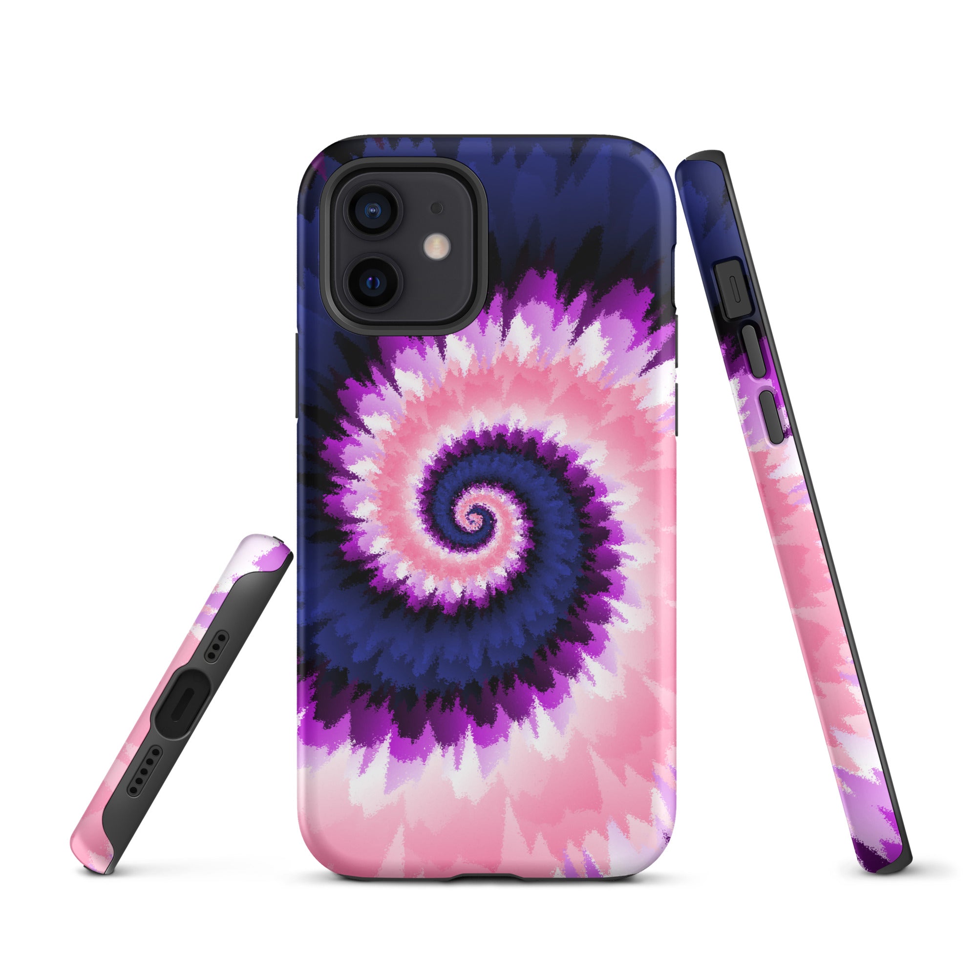 Tough Case for iPhone®-Tie Dye Spiral - Genderfluid