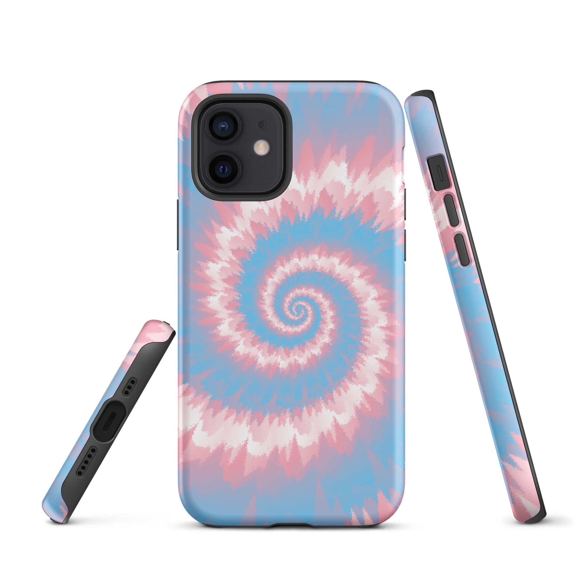 Tough Case for iPhone®-Tie Dye Spiral - Transgender
