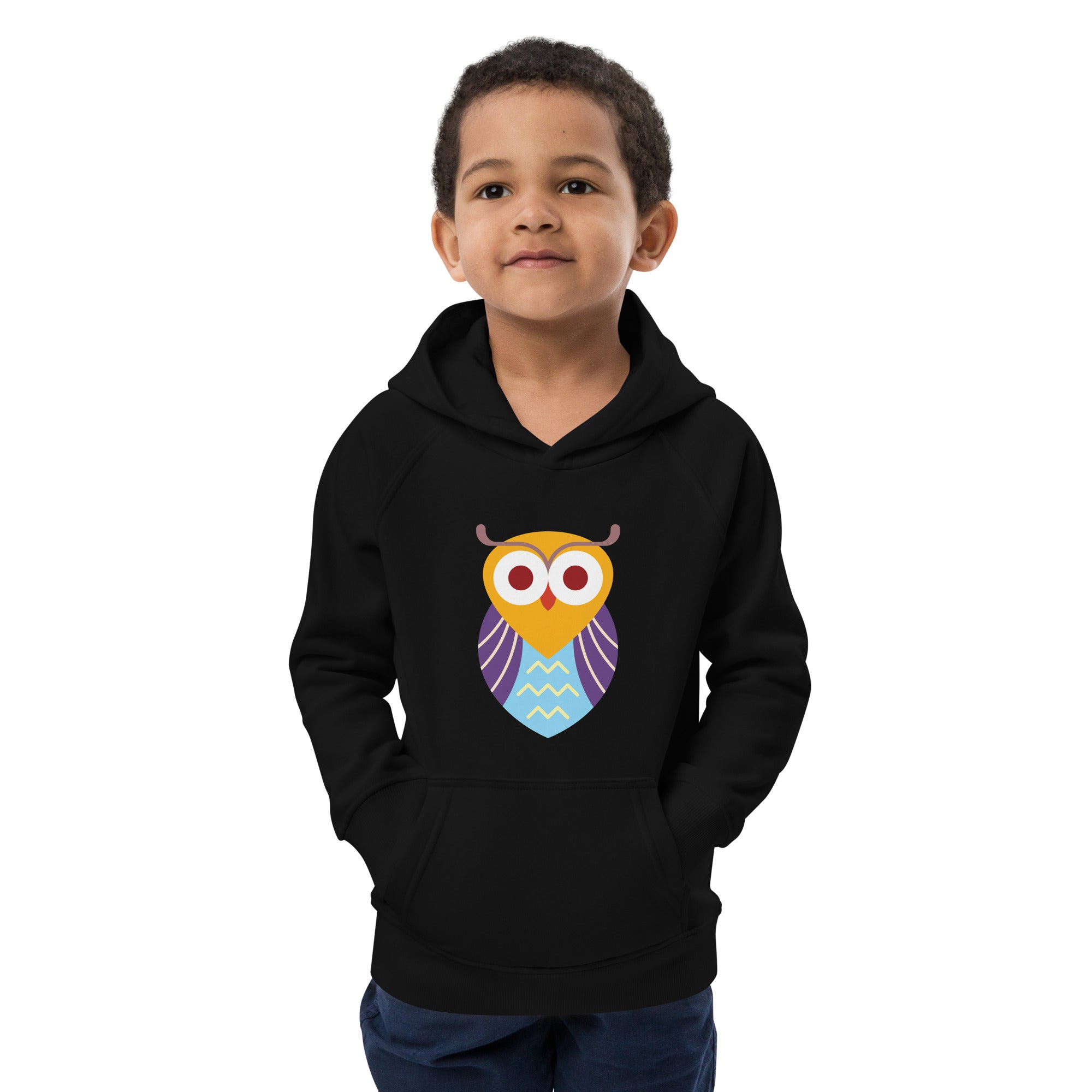Kids eco hoodie-Owl I