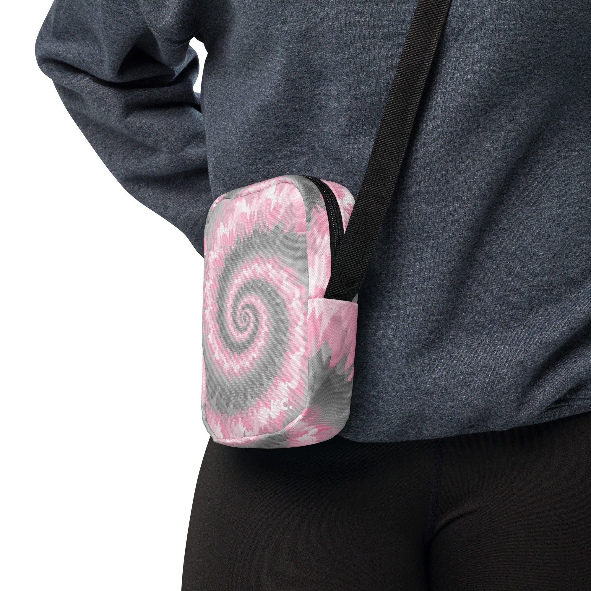 Utility crossbody bag-Tie Dye Spiral - Demigirl