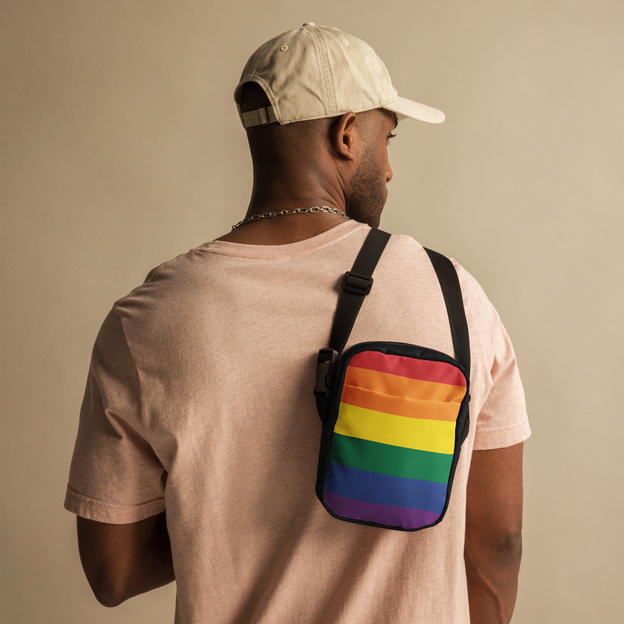 Utility crossbody bag- Pride Rainbow