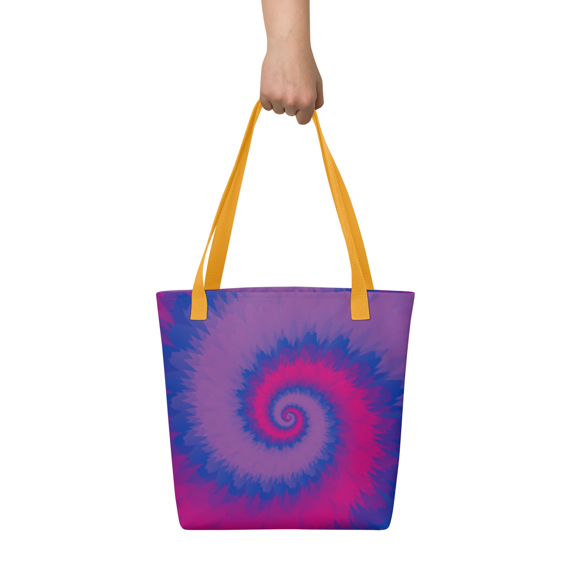 Tote bag-Tie Dye Spiral - Bisexual