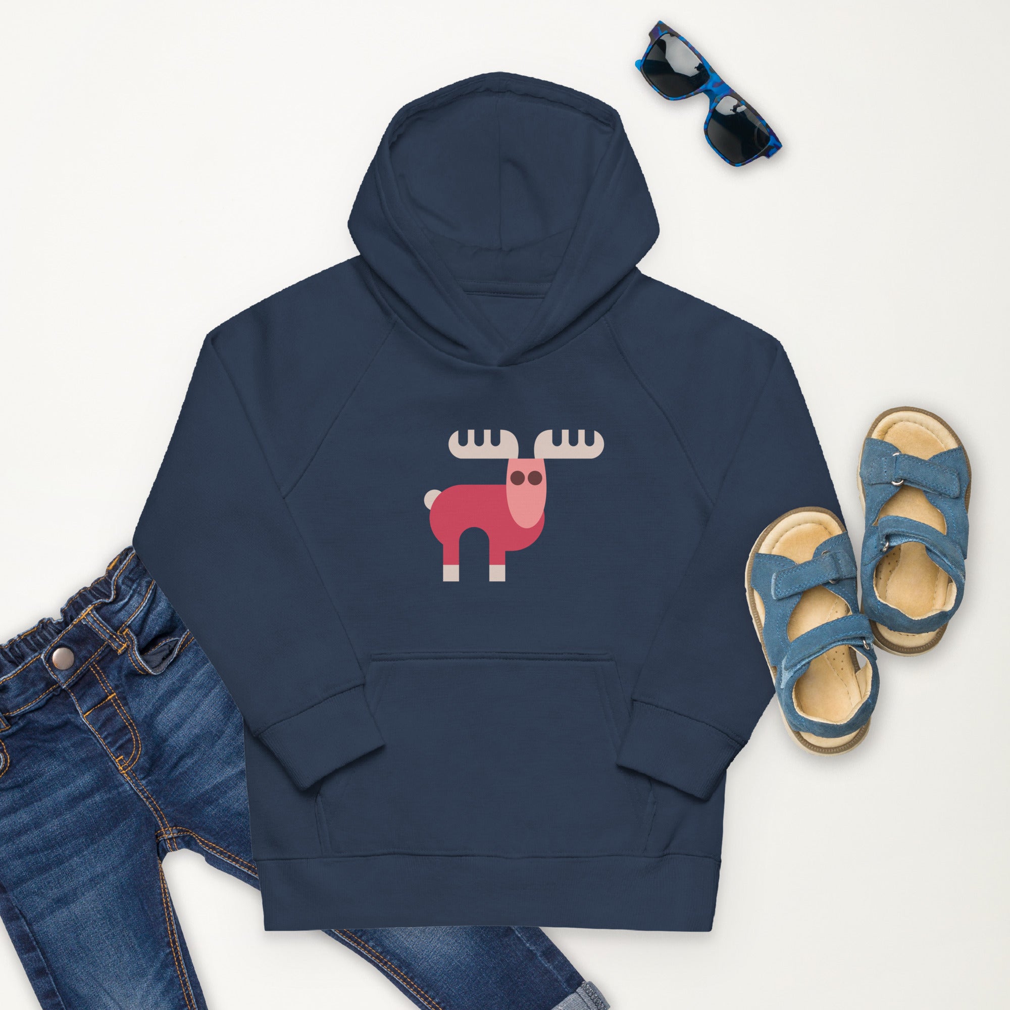 Kids eco hoodie-Elk
