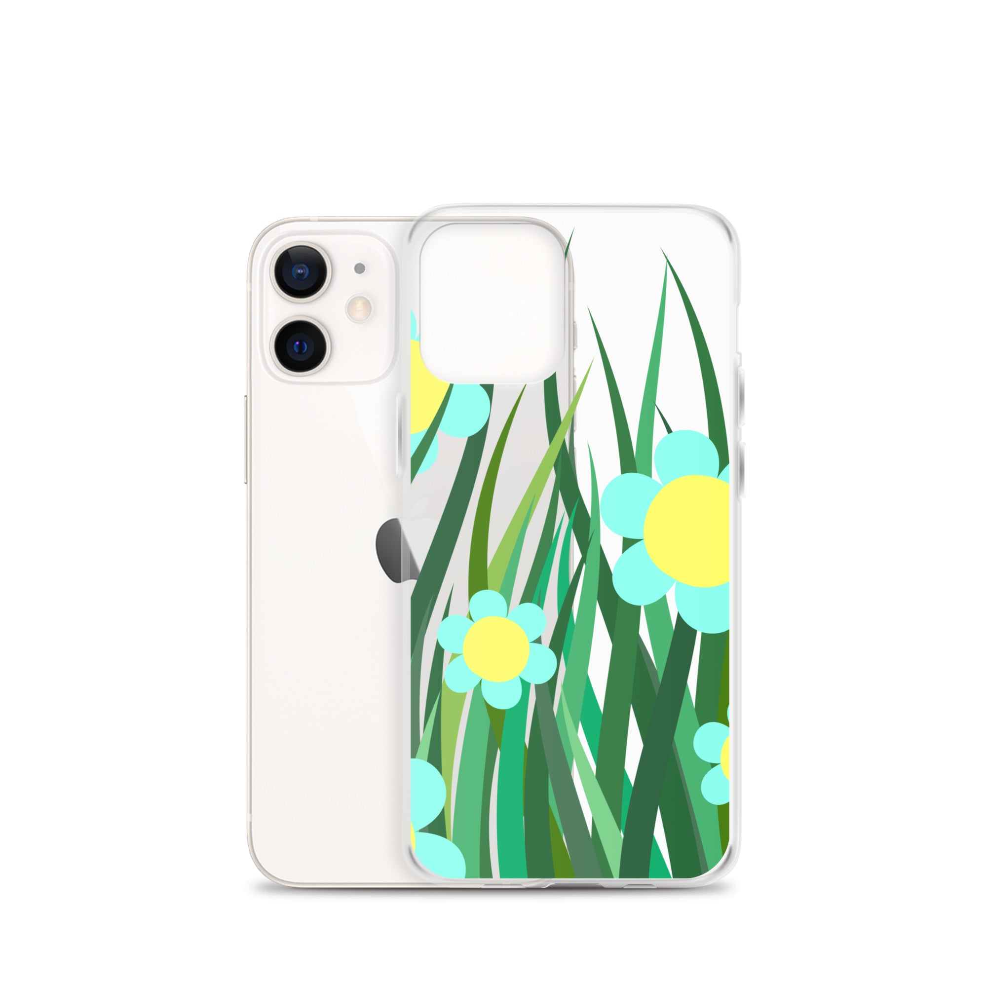 Clear Case for iPhone®- Floral Hedge Design II