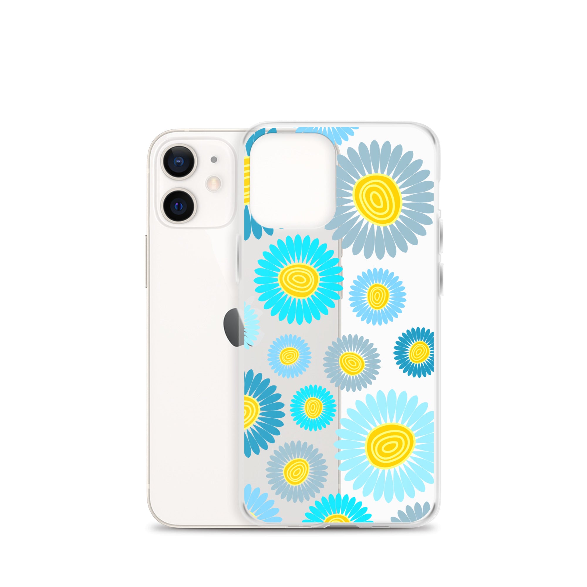 Clear Case for iPhone®- Floral Daisy Design II