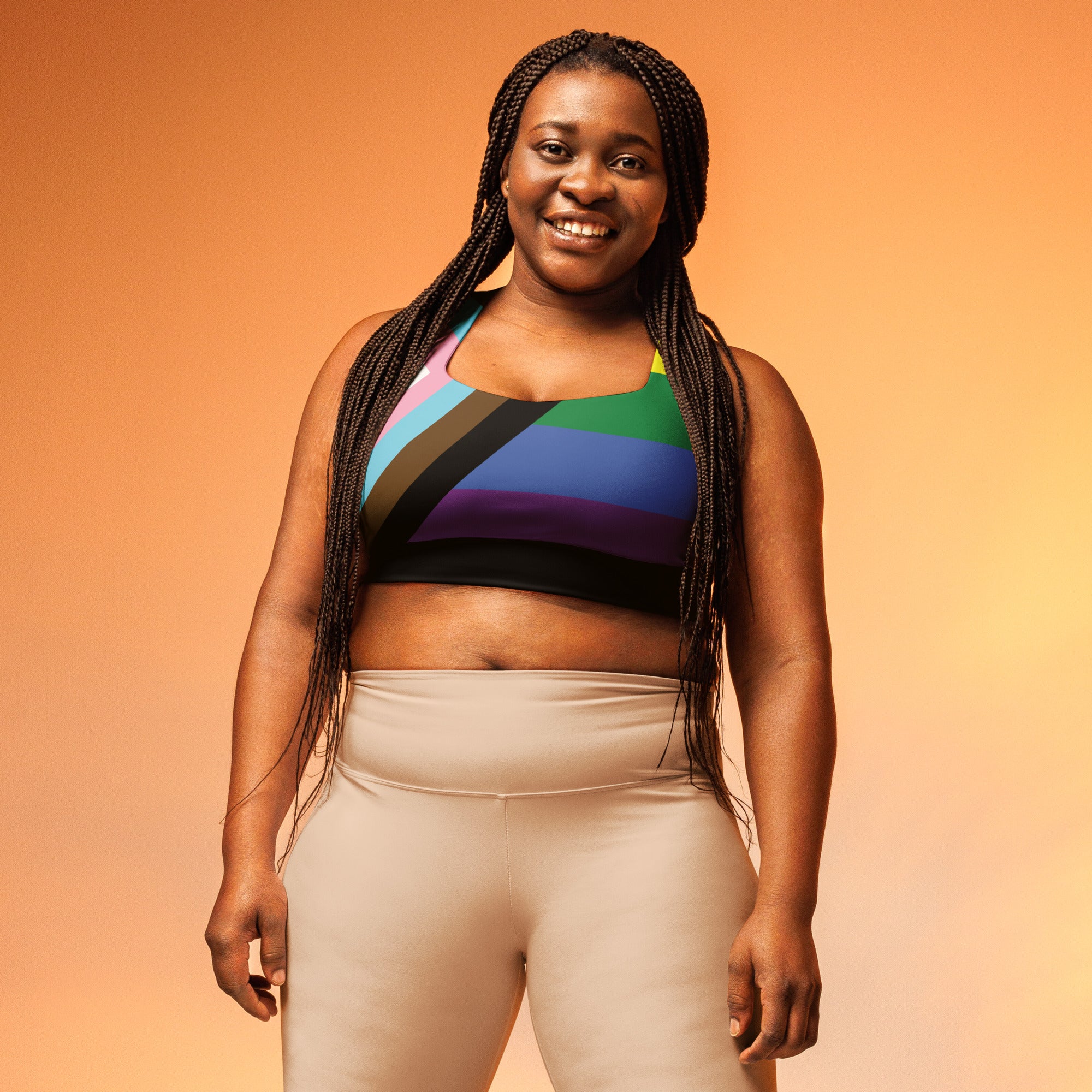 Longline sports bra- Progress Pride