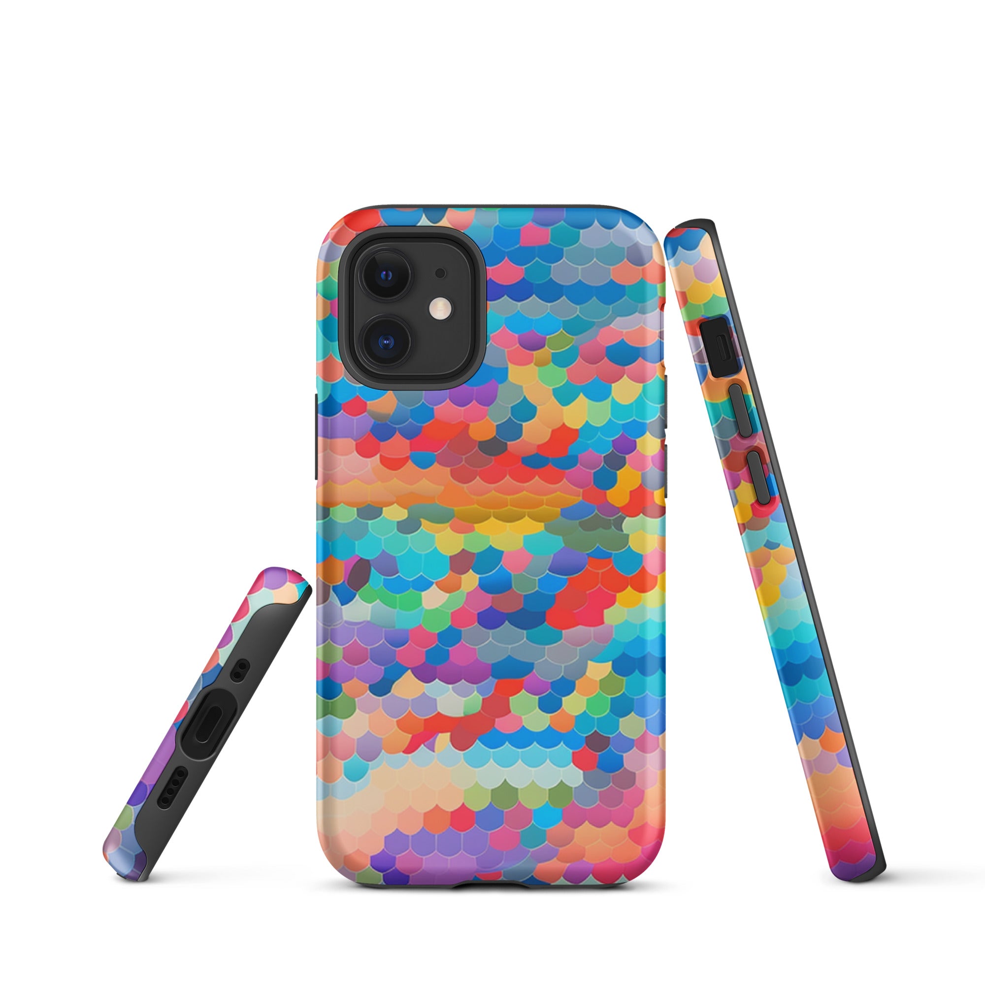 Tough Case for iPhone®- Rainbow Cloud Pattern III