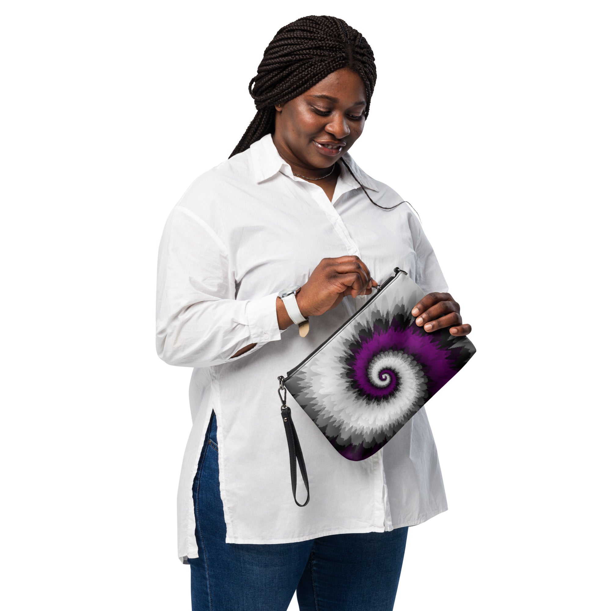 Crossbody bag- Tie Dye Spiral- Asexual