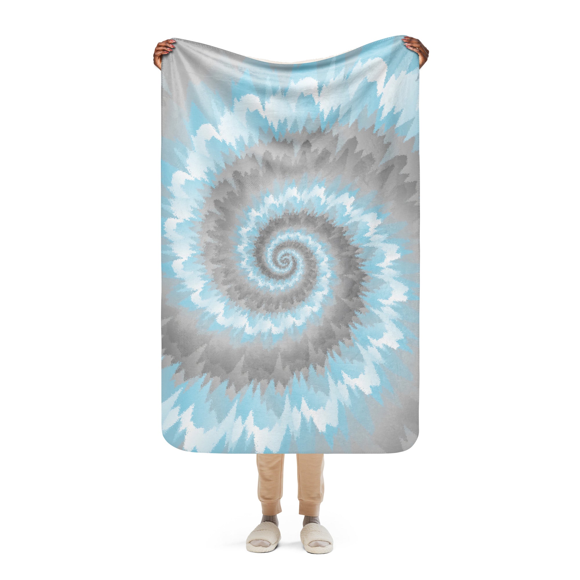 Sherpa blanket- Tie Dye Spiral-Demiboy