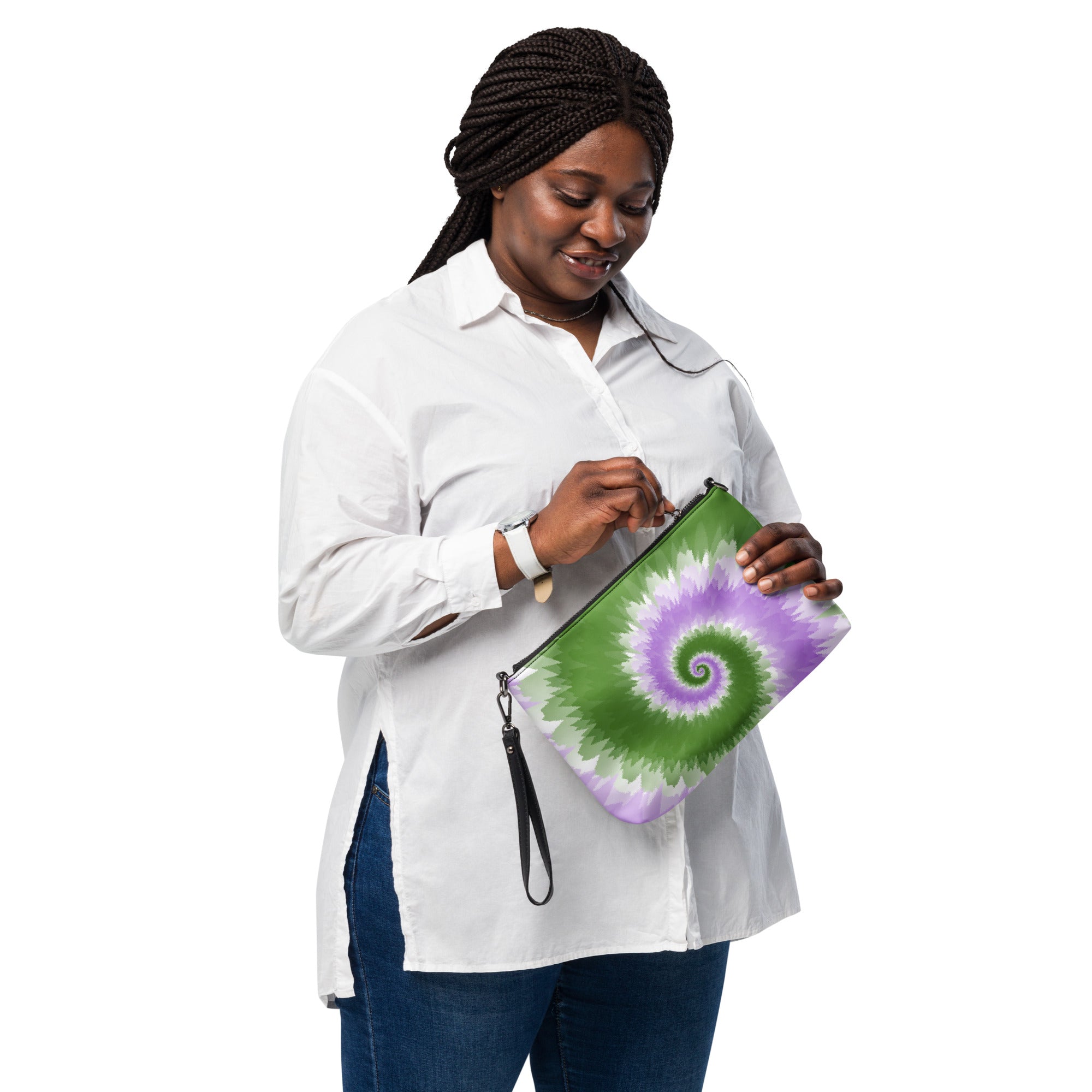 Crossbody bag- Tie Dye Spiral- Genderqueer