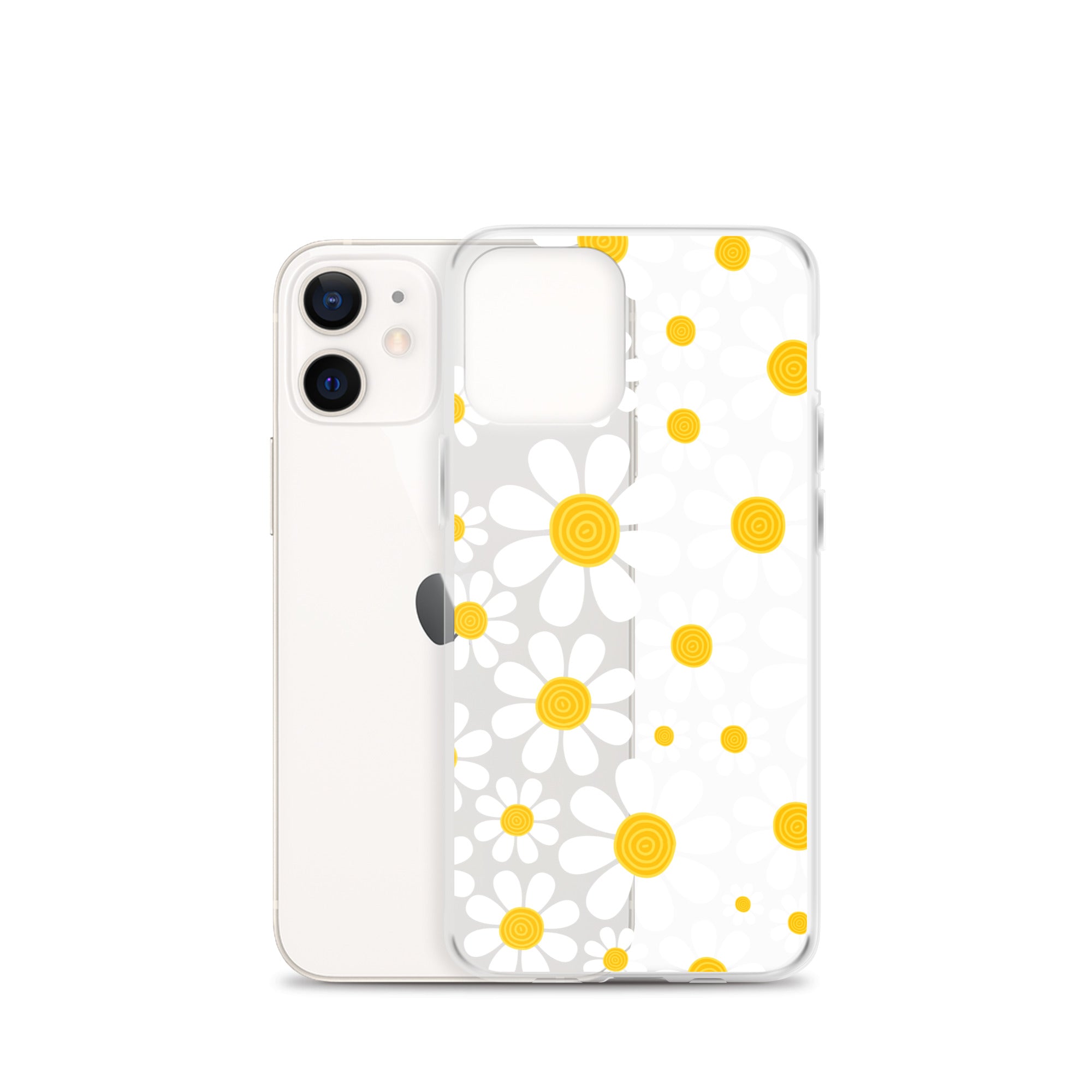 Clear Case for iPhone®- Floral Daisy Design III