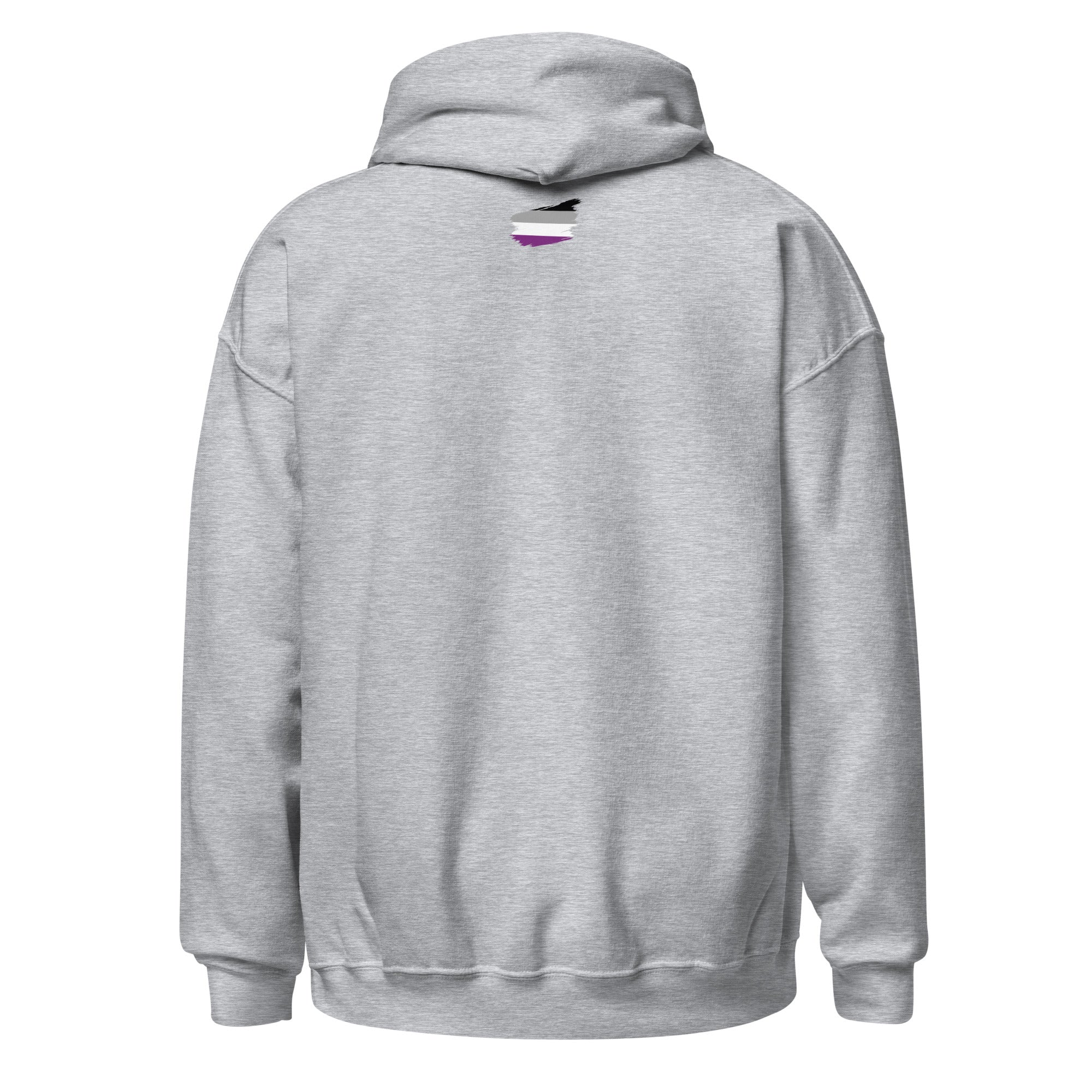 Unisex Hoodie-Asexual Grunge Flag
