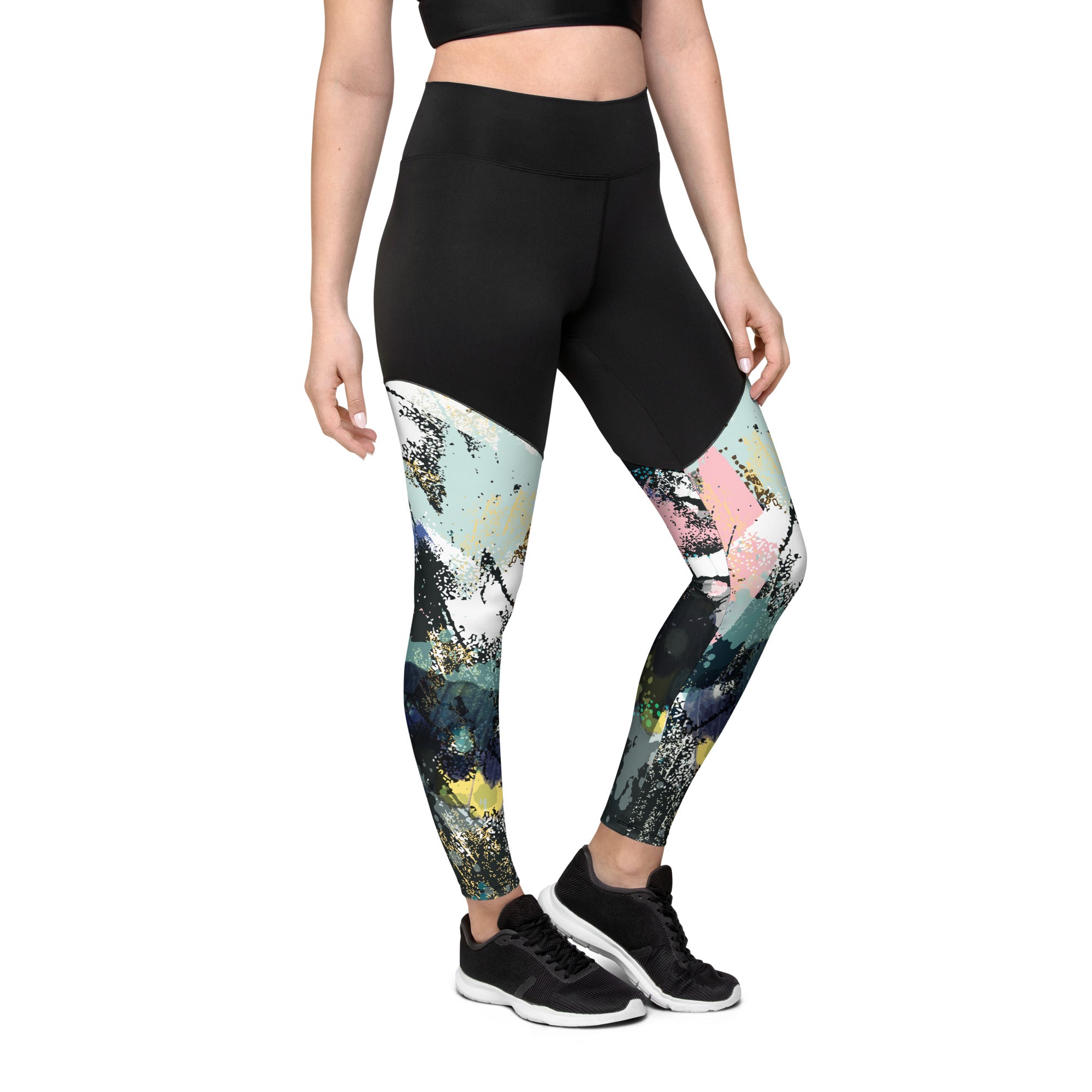 Sports Leggings- Abstract V