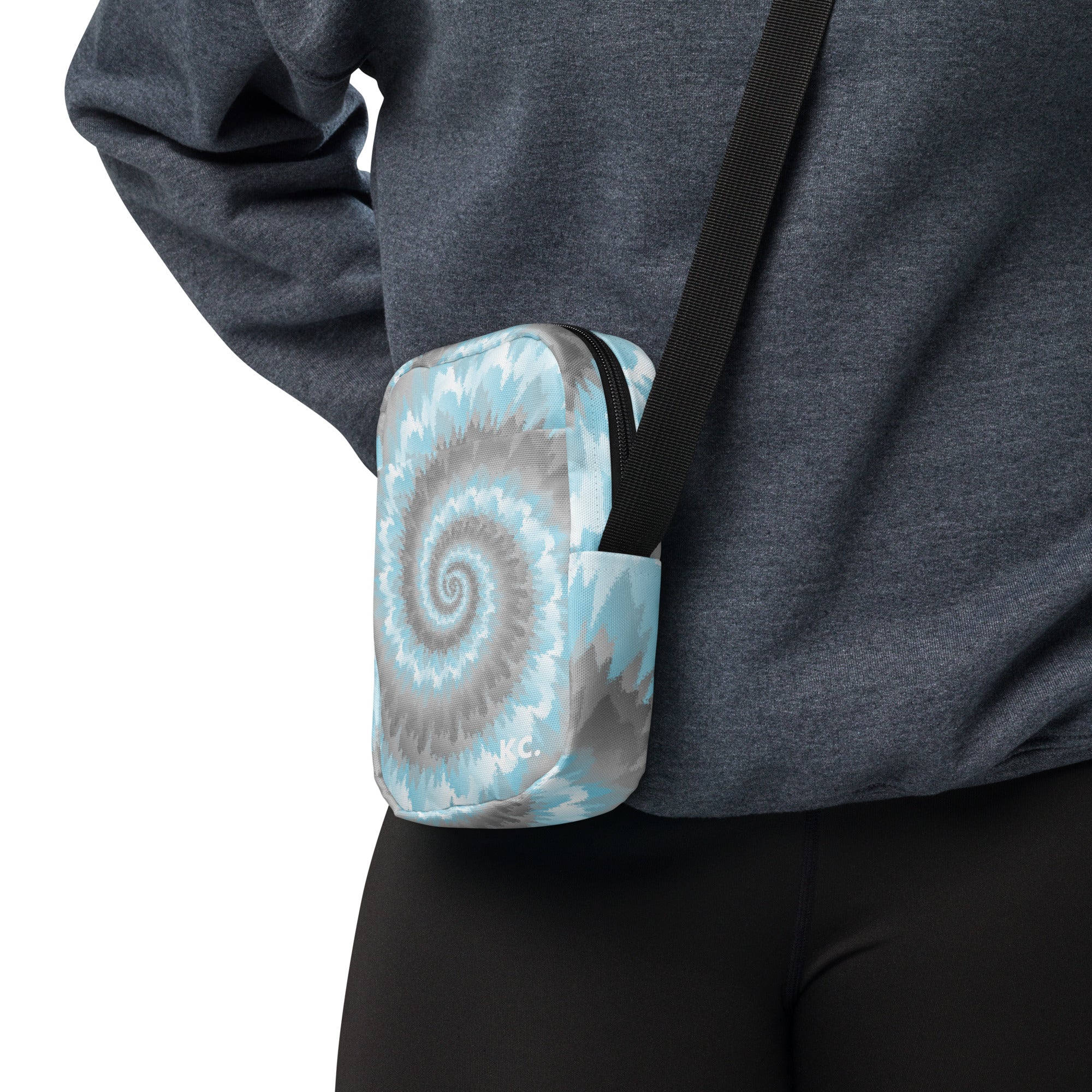 Utility crossbody bag-Tie Dye Spiral - Demiboy