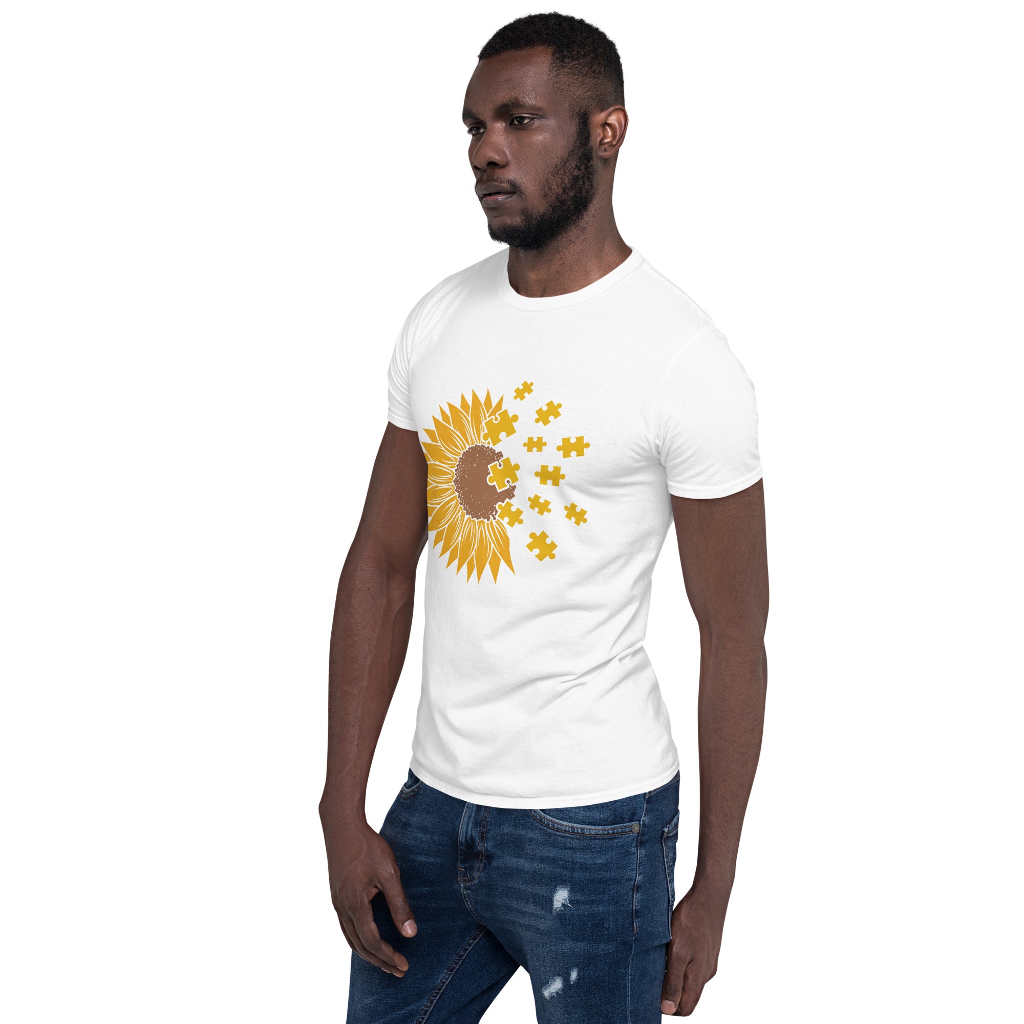 Short-Sleeve Unisex T-Shirt- Sunflower Autism