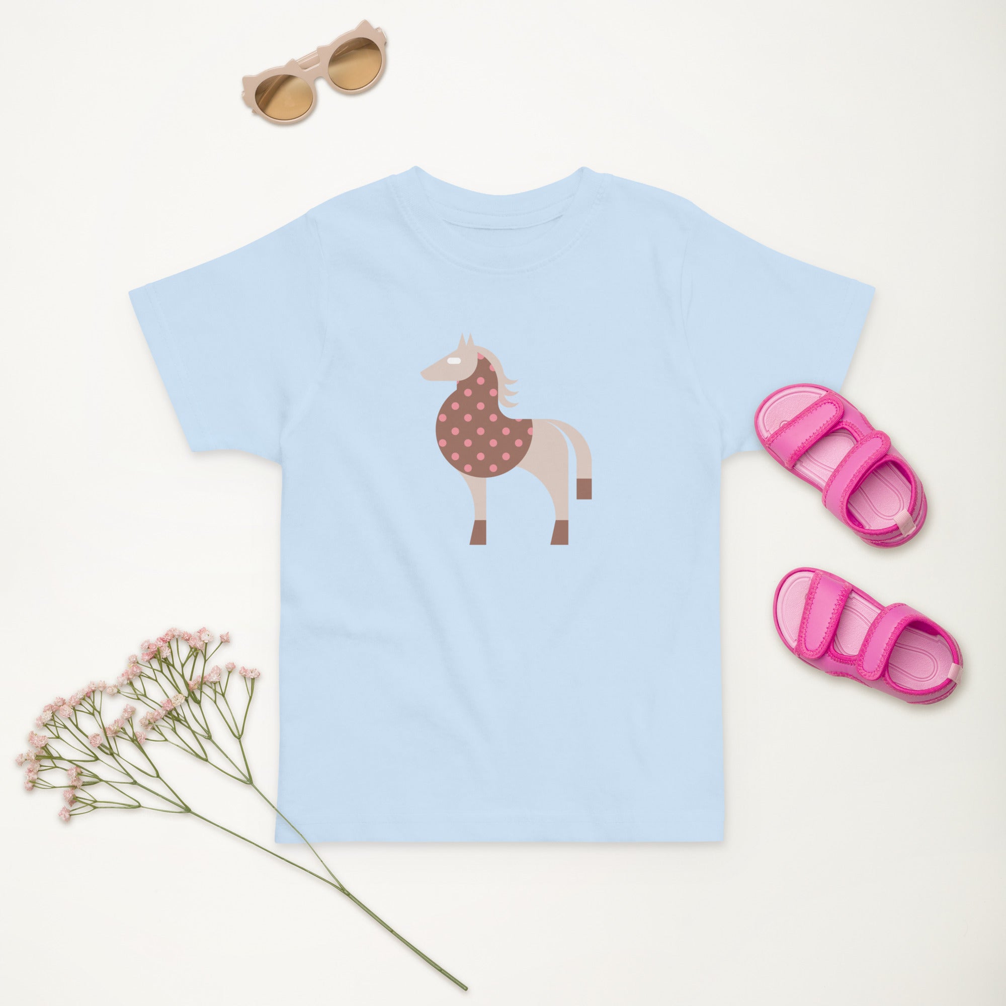 Toddler jersey t-shirt-Horse