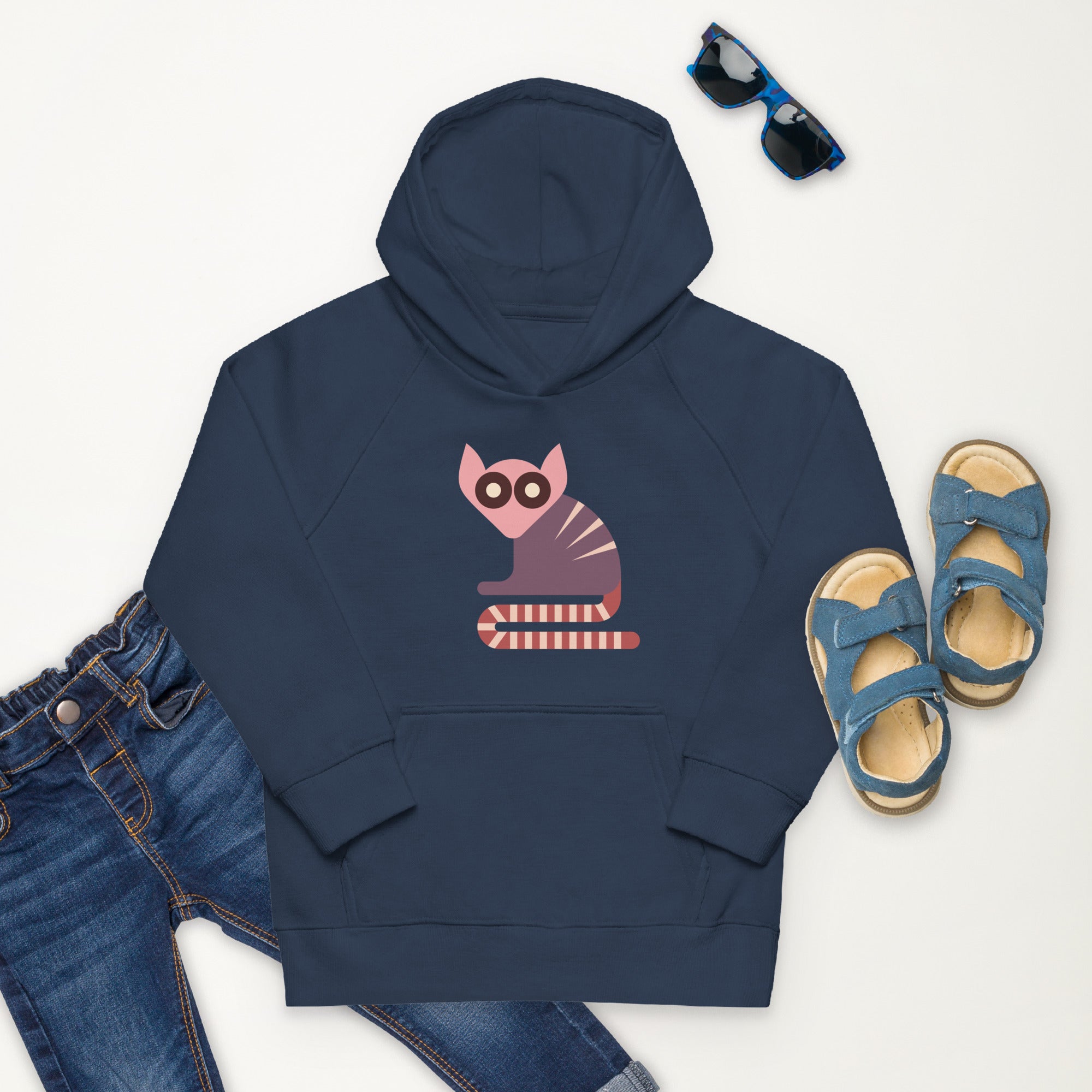 Kids eco hoodie-Lemurs