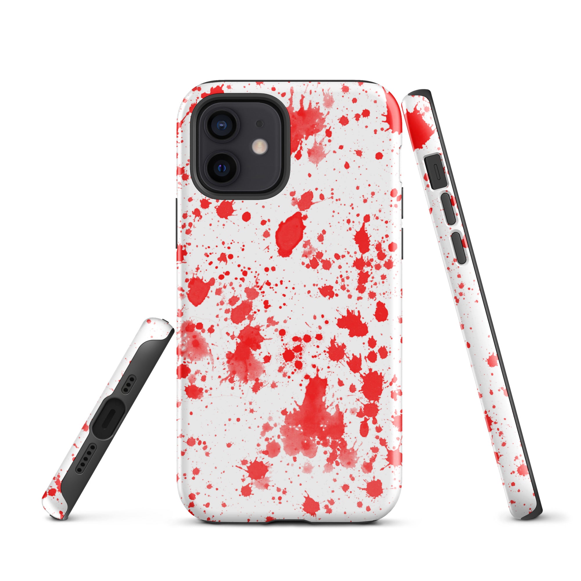 Tough Case for iPhone®- Paint Splatter Red