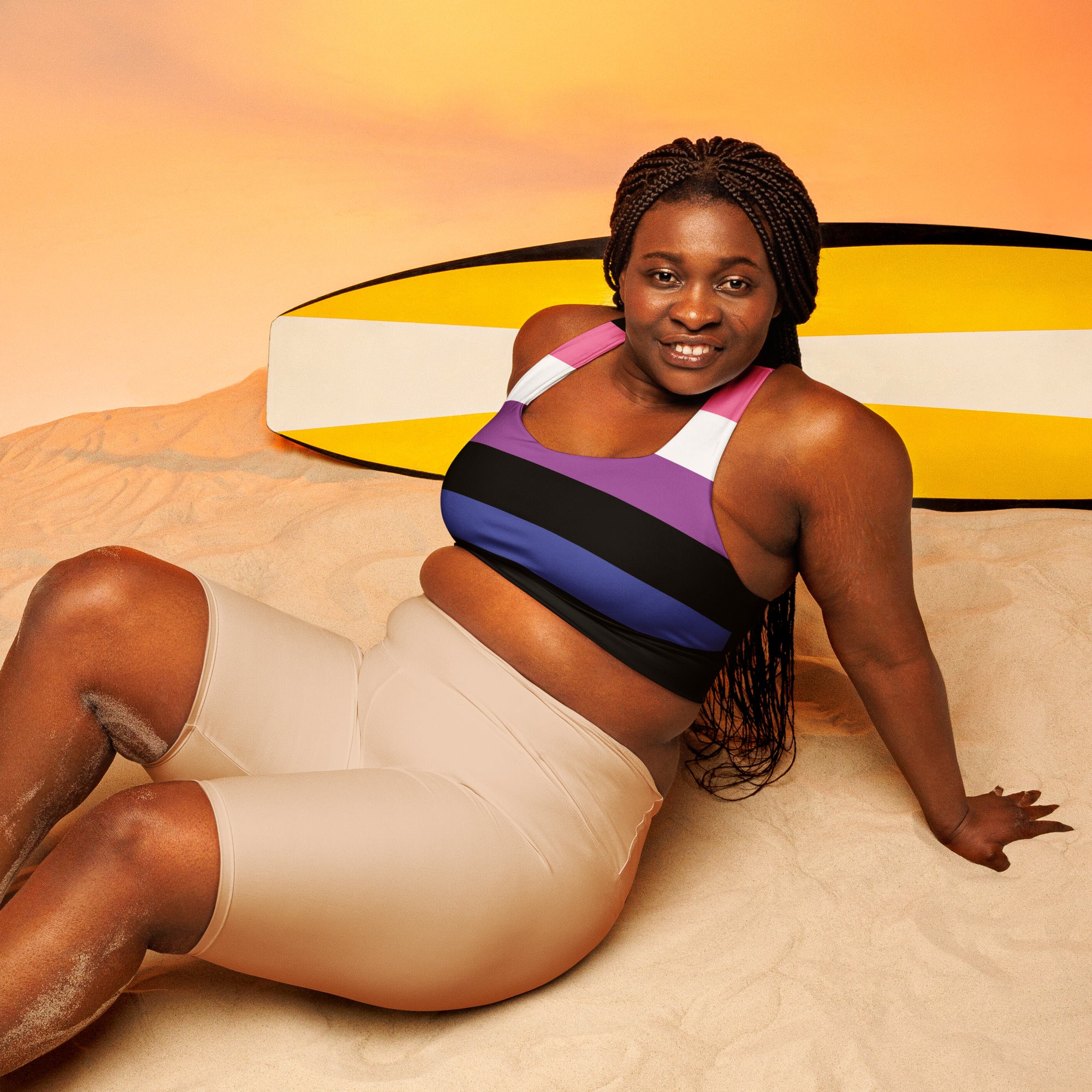 Longline sports bra- Genderfluid