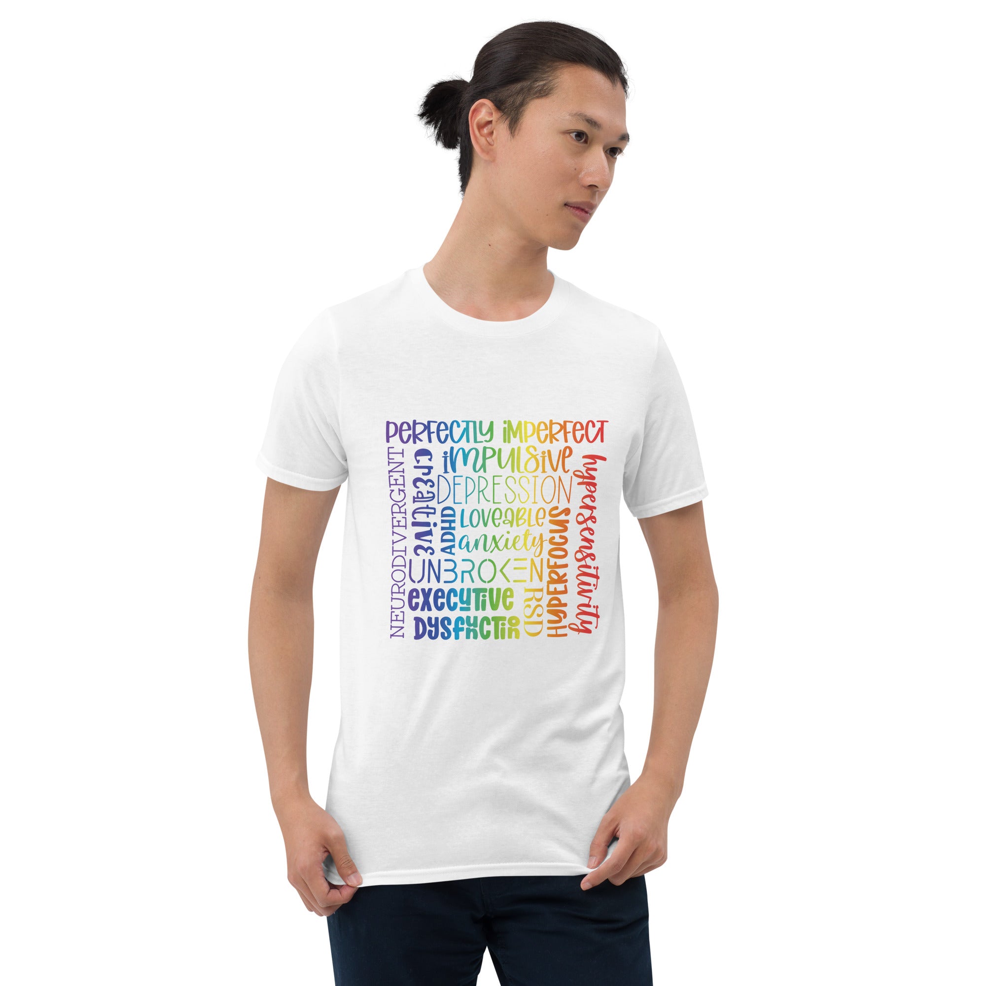 Short-Sleeve Unisex T-Shirt- ADHD- Subway Art Separate Words