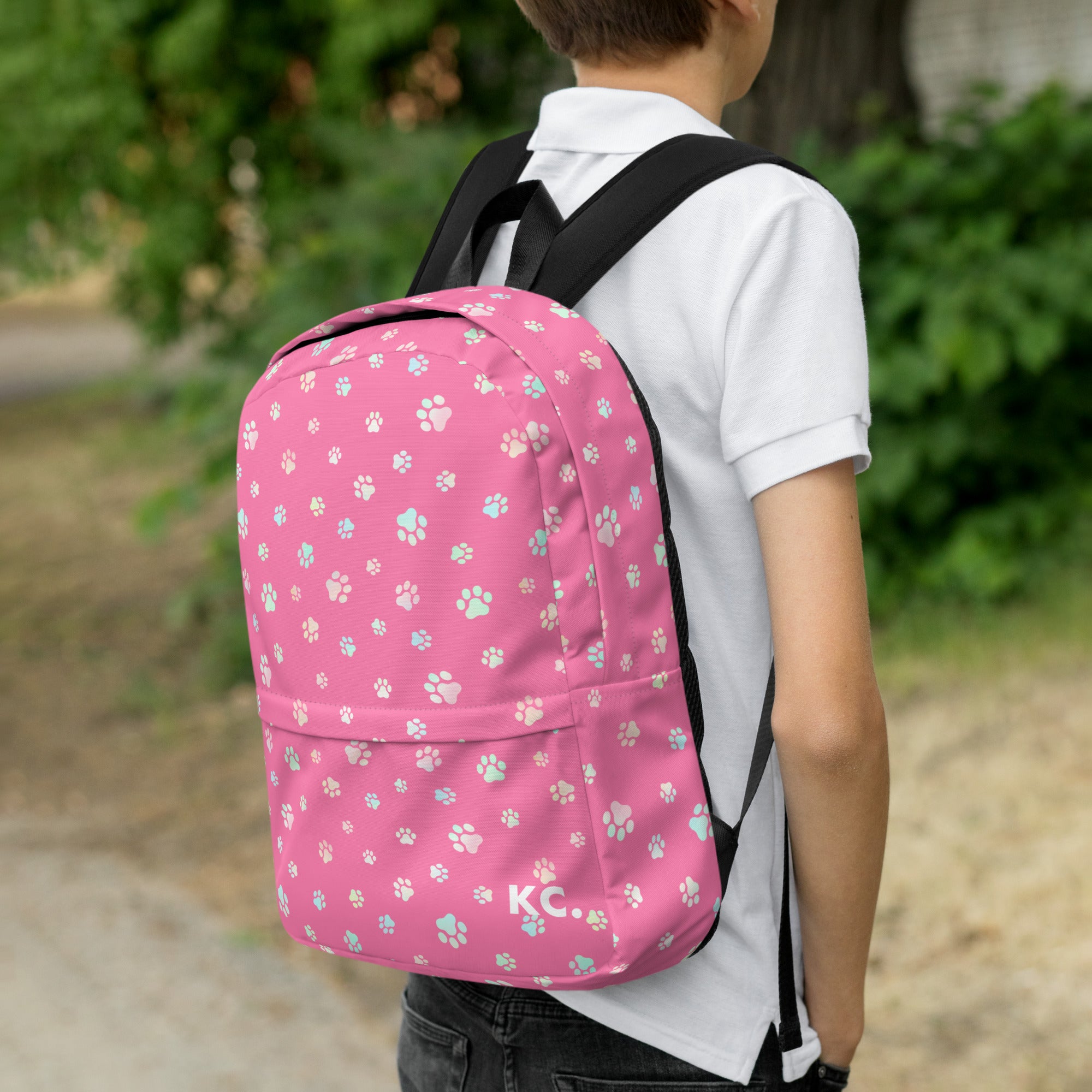 Dog Paws Backpack-Pink