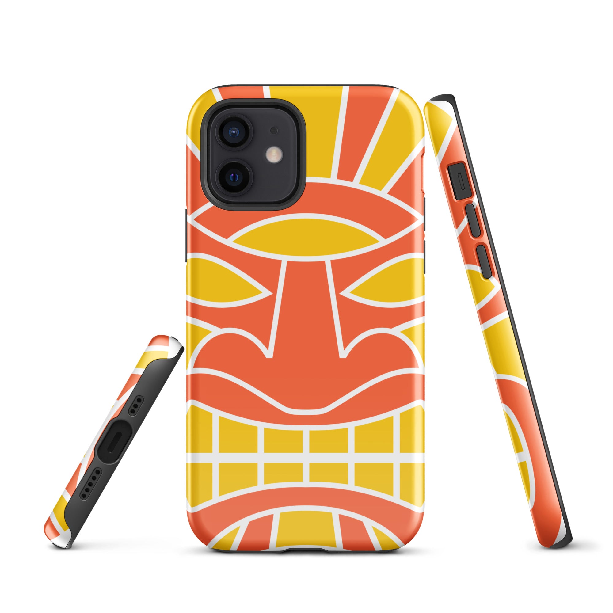 Tough Case for iPhone®- Totem Mask Orange