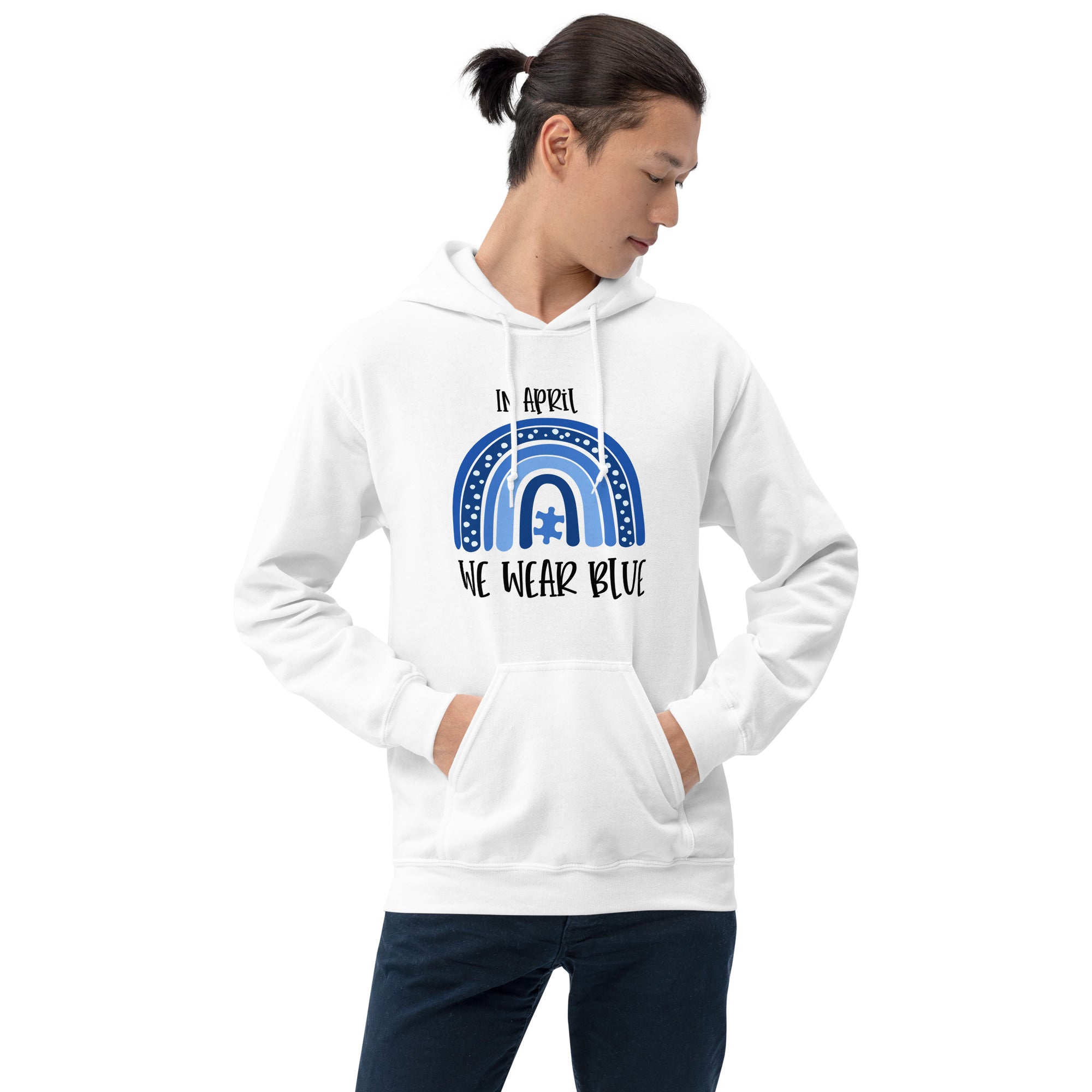Unisex Hoodie- In April  We Wear Blue